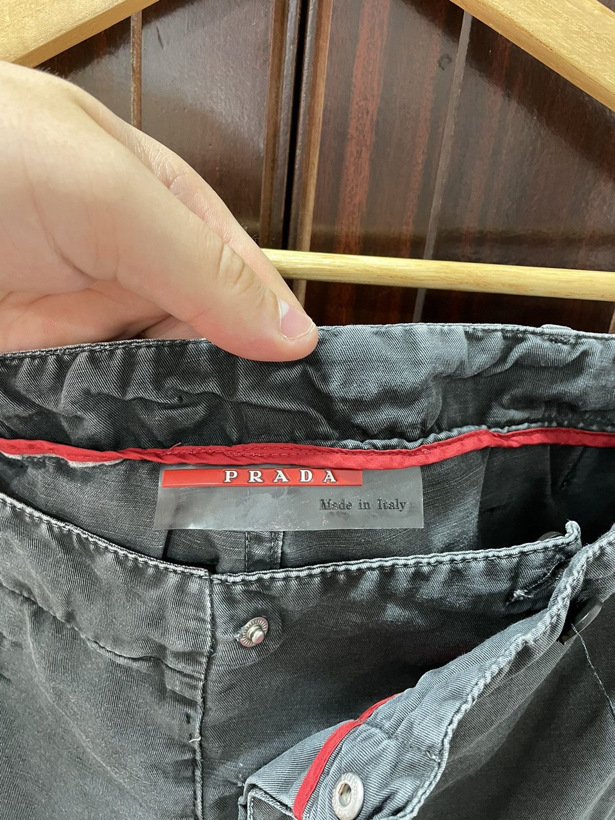 Prada × Vintage Prada Vintage Grey Shorts Size US 32 / EU 48 - 6 Thumbnail