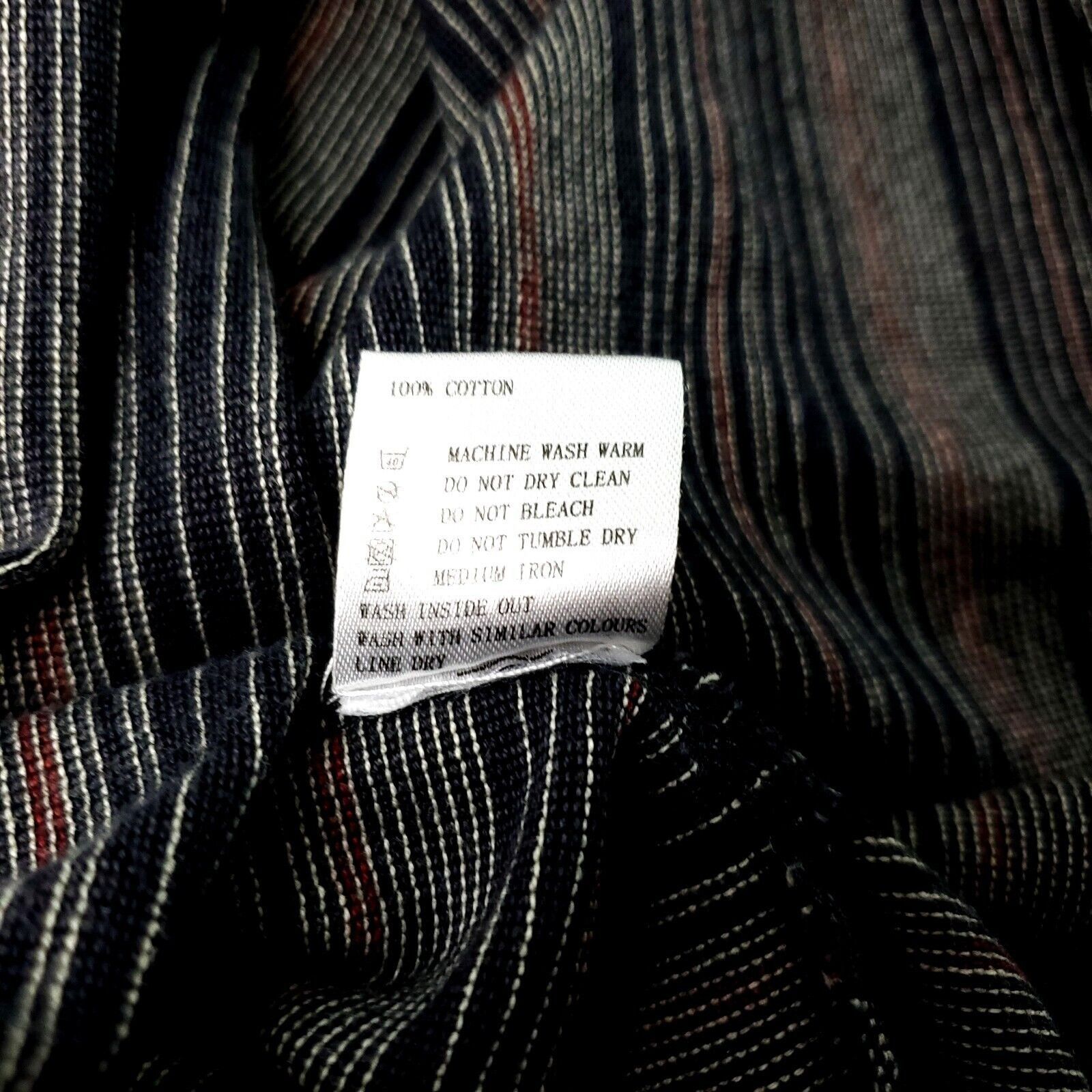 Tommy Bahama Tommy Bahama Polo Large Gray Striped Cotton Size US L / EU 52-54 / 3 - 7 Thumbnail