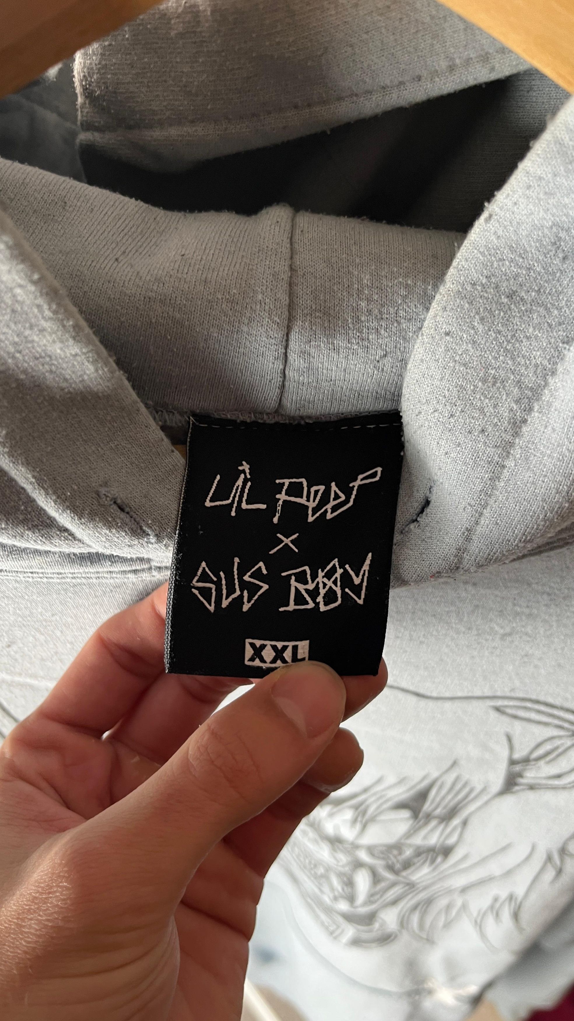 Lil Peep Lil Peep x Sus Boy Angels Protect Me Hoodie Size 2XL / XXL Size US XXL / EU 58 / 5 - 6 Thumbnail
