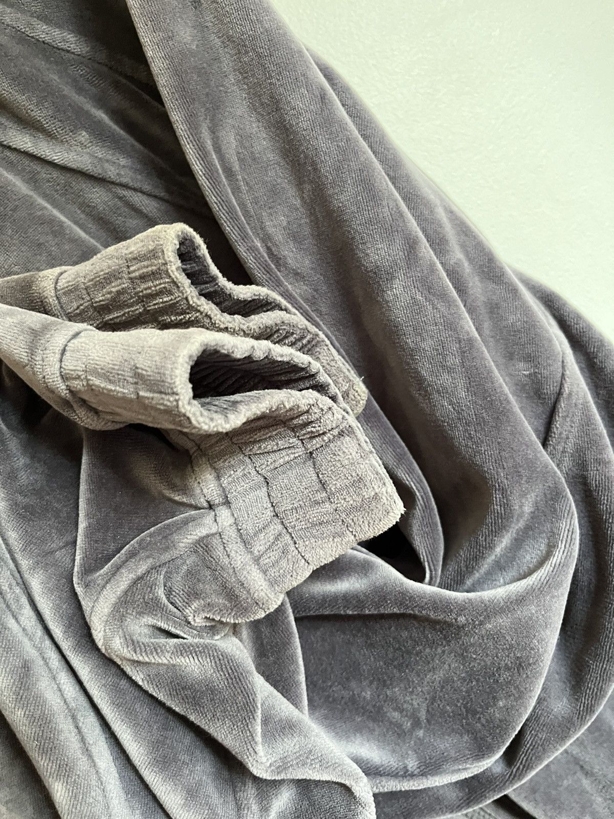 Sean John × Vintage Vintage Sean John Velour Jacket Zip Up Gray Y2K Size US XL / EU 56 / 4 - 6 Thumbnail