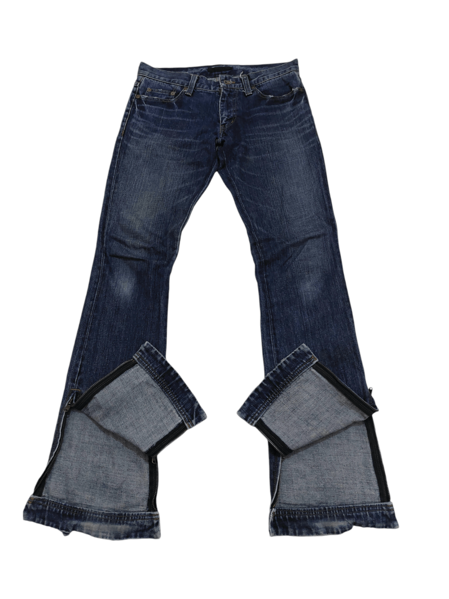 Japanese Brand Flare Jeans Rico Japan Low Rise Boot Cut Zipped Size US 30 / EU 46 - 1 Thumbnail