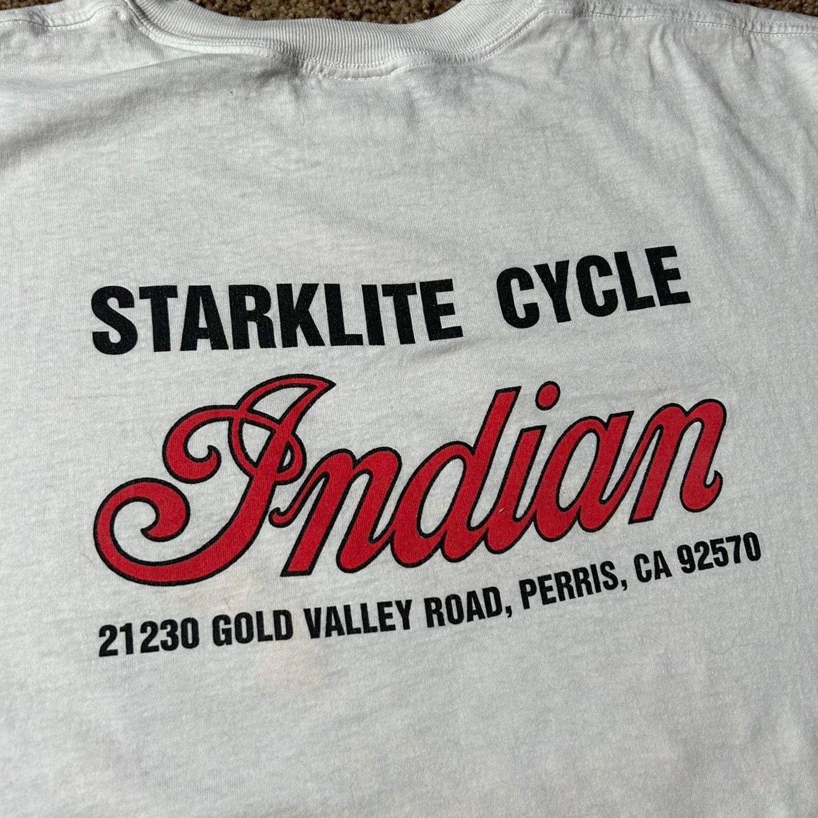 Jerzees 90s single stitch indian motorcycle Size US XXL / EU 58 / 5 - 8 Thumbnail