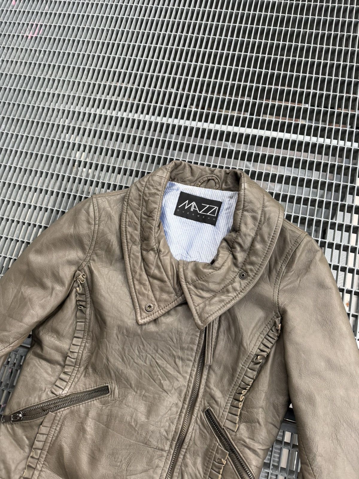 Leather Avamt-garde Leather Distracted Jacket Size M / US 6-8 / IT 42-44 - 2 Thumbnail