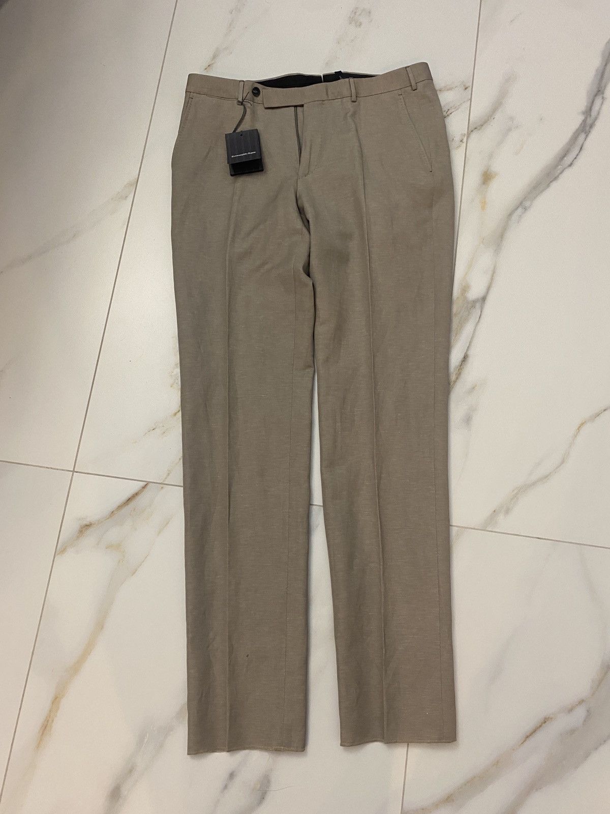 Ermenegildo Zegna Beige Zegna Dress Pants Size US 36 / EU 52 - 1 Thumbnail