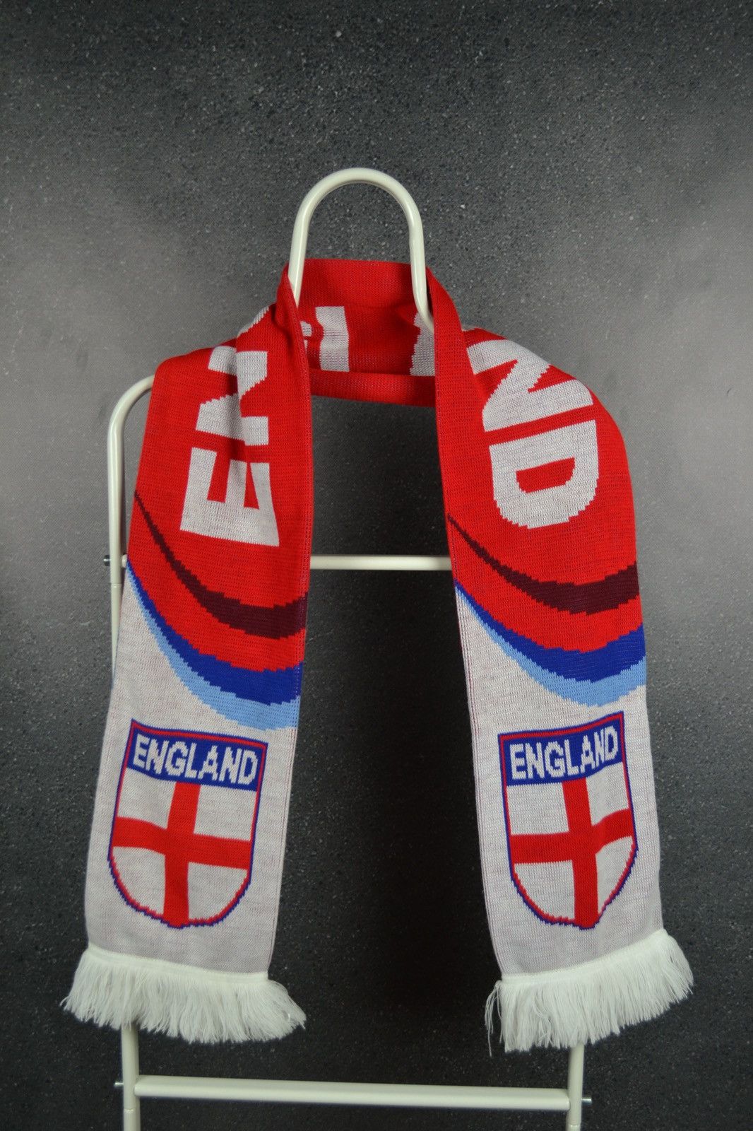 Vintage England Football Scarf Vintage Soccer Retro Size ONE SIZE - 2 Thumbnail