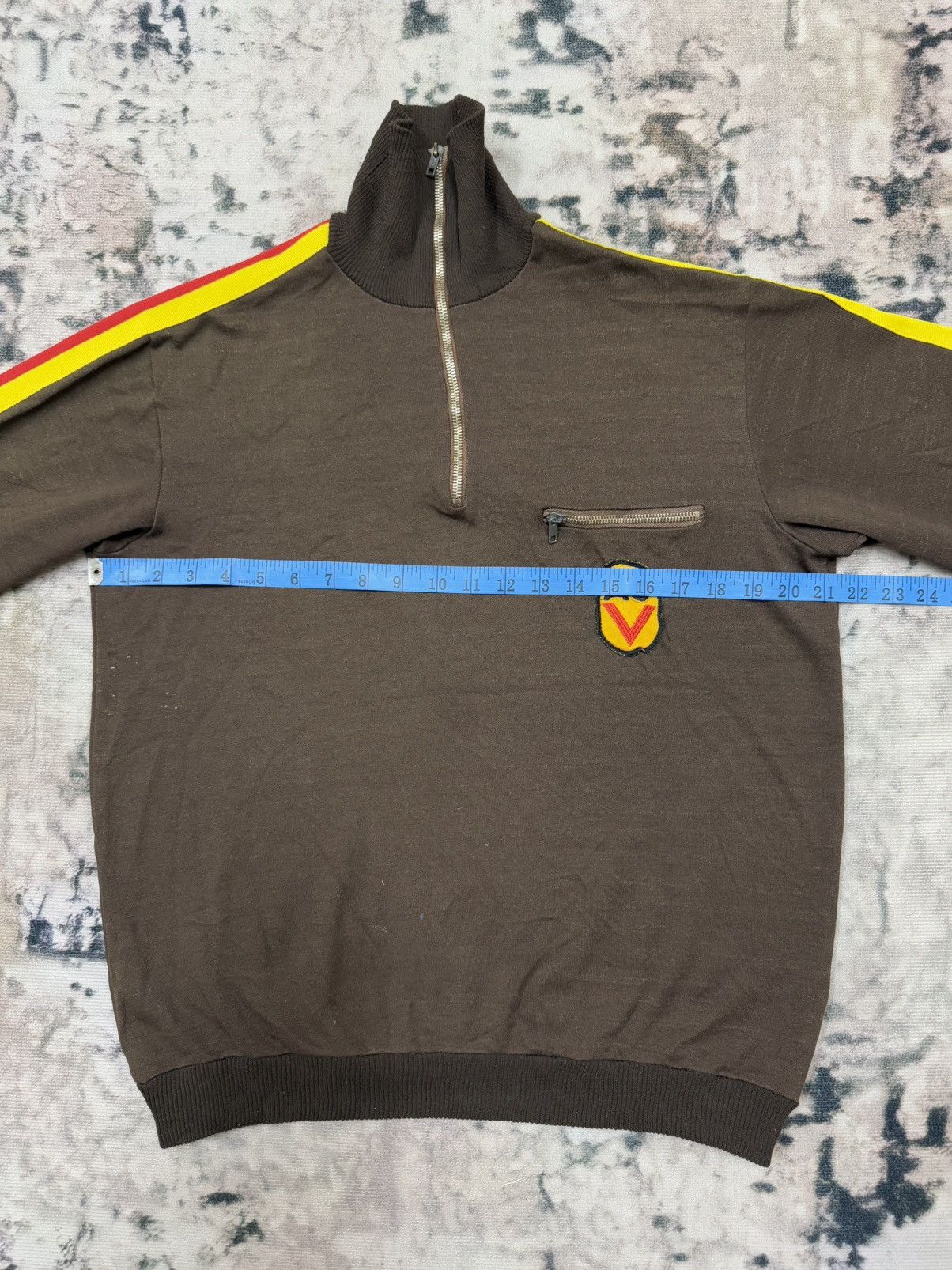 Vintage Vintage 70s MILITARY WESTGERMANY TRACKTOP HALFZIPPER SWEETER Size US S / EU 44-46 / 1 - 17 Thumbnail