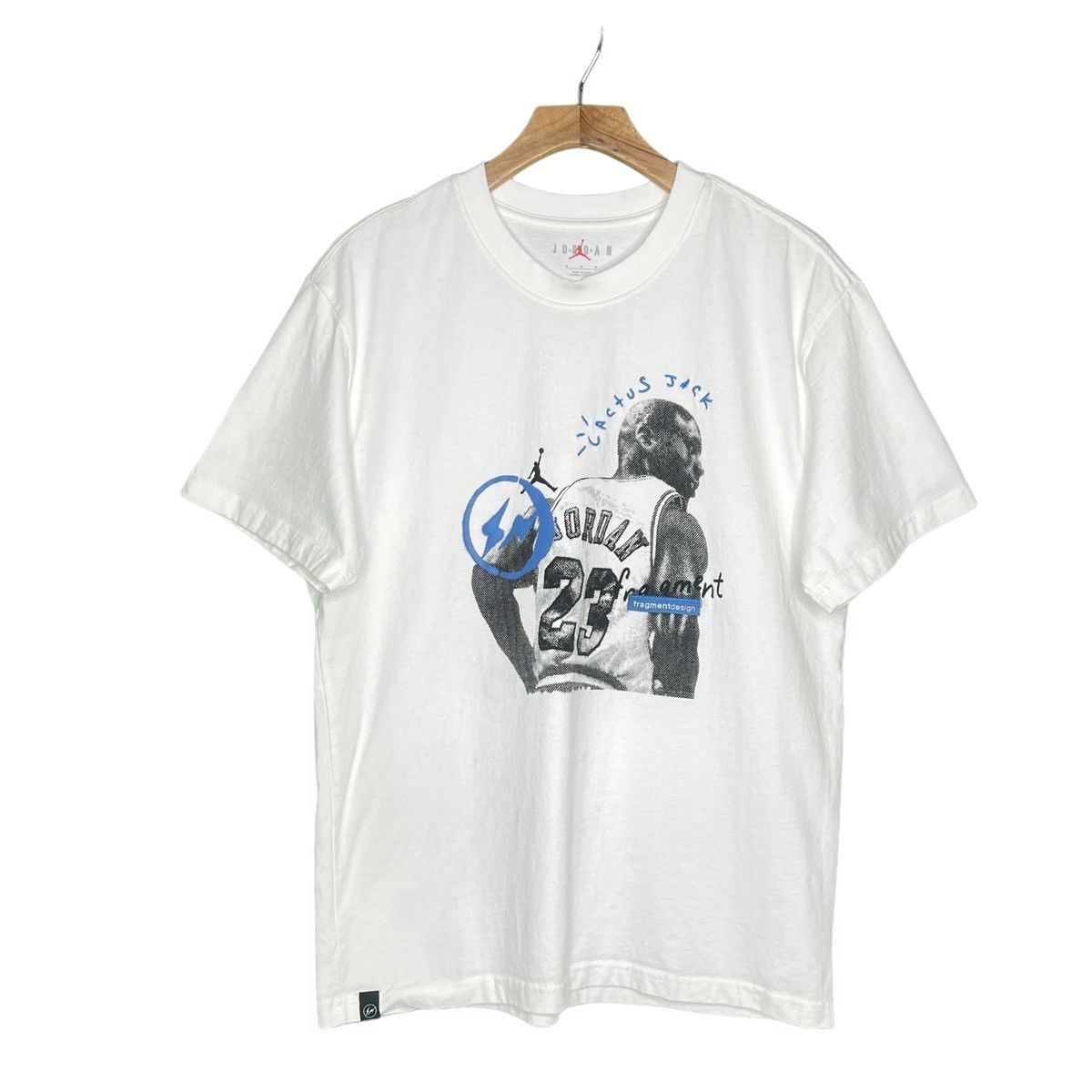 Fragment Design × Jordan Brand × Travis Scott Nike Air Jordan x Travis Scott  x Fragment Short-Sleeve Tee | Grailed