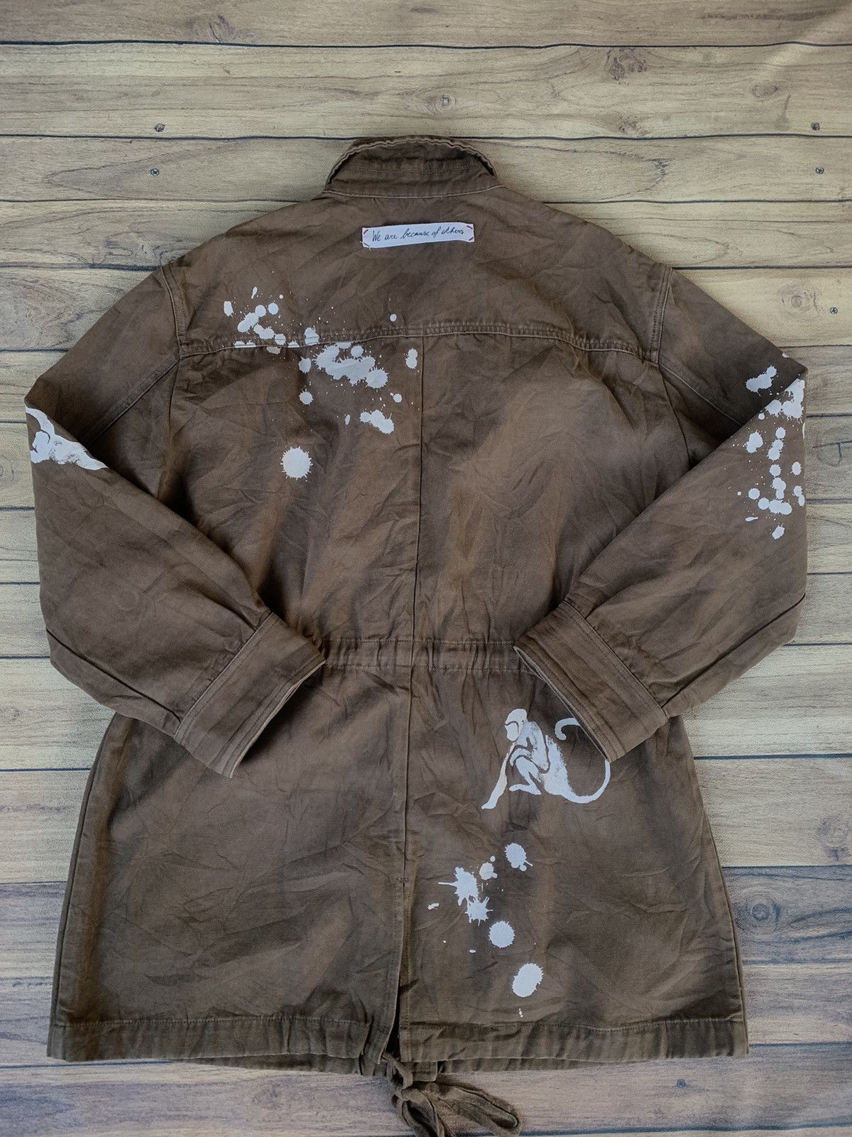 Valentino Red Valentino monkey print paint millitary jacket Size L / US 10 / IT 46 - 5 Thumbnail