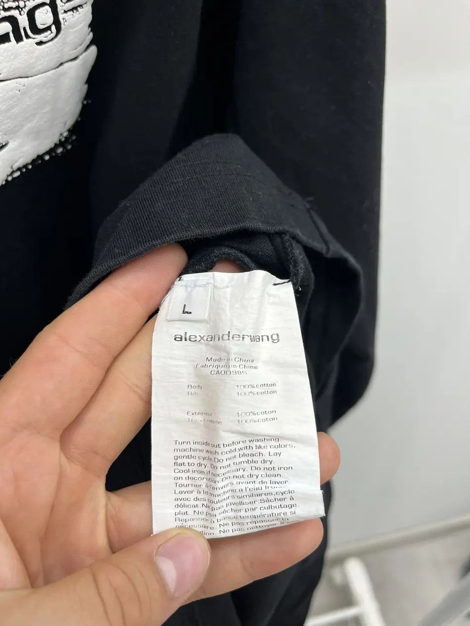Alexander Wang Alexander Wang Black Cotton Logo Longsleeve Size US L / EU 52-54 / 3 - 3 Thumbnail