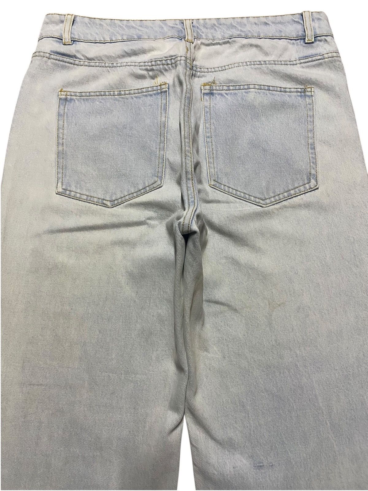 Balmain × H&M Vintage H&M Light Wash Super Wide Leg Jeans Size US 33 - 4 Thumbnail