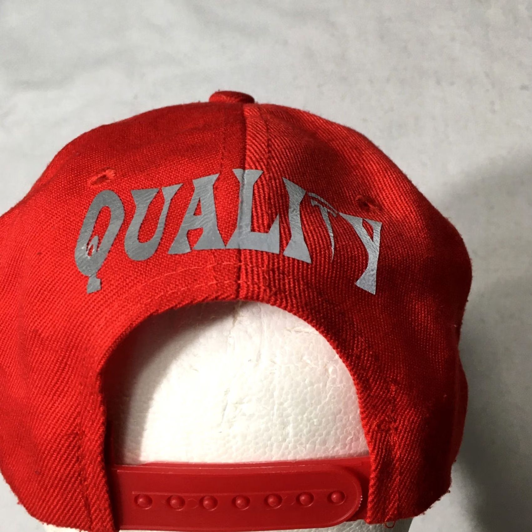 Vintage TESLA COMPANY BASEBALL HAT Red SNAP BACK Athletic Employee Cap QUALITY Mens Size ONE SIZE - 2 Thumbnail