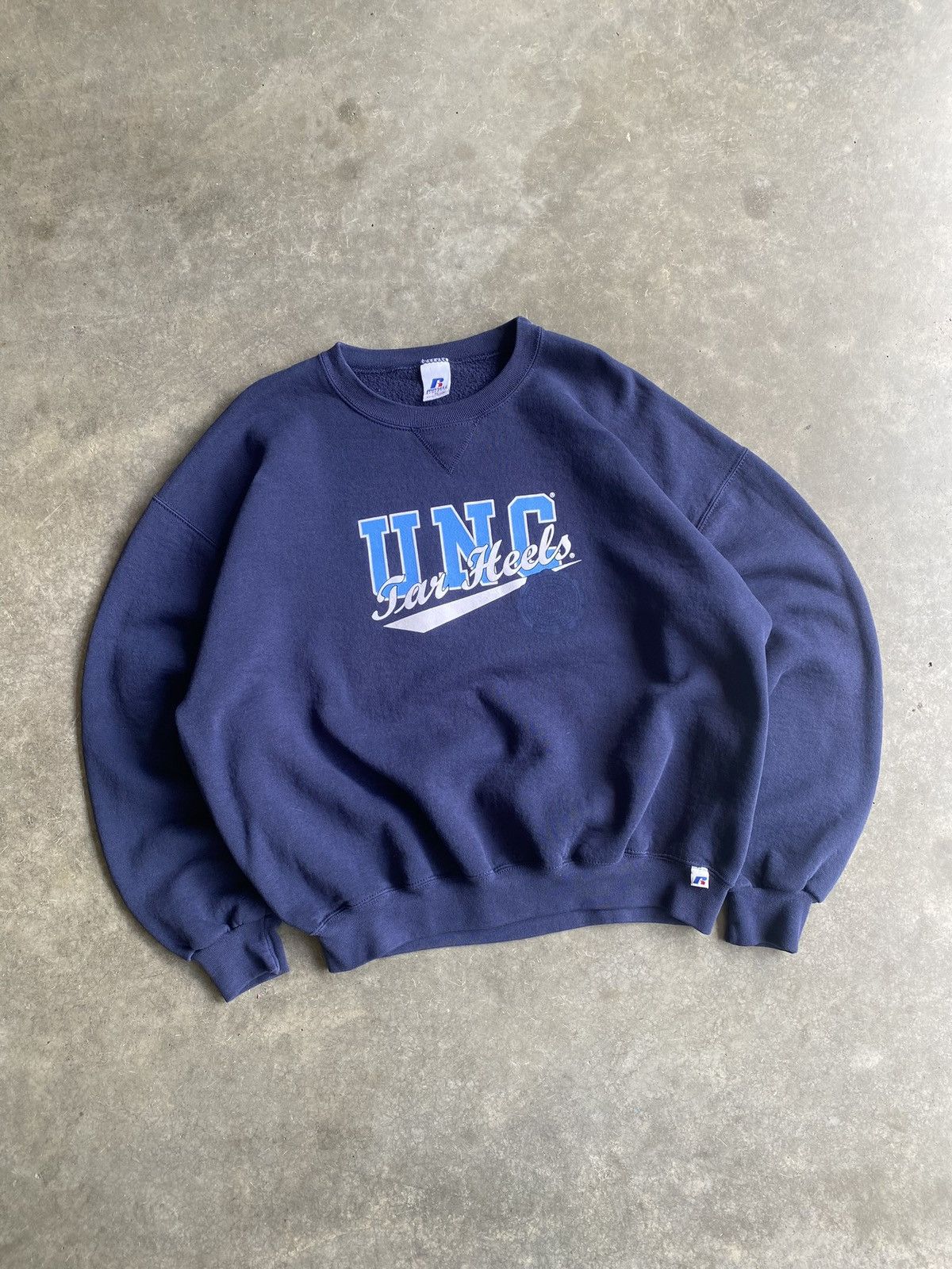 Russell Athletic Vintage UNC Tar Heels Russell Athletics Crewneck Size US XL / EU 56 / 4 - 4 Thumbnail