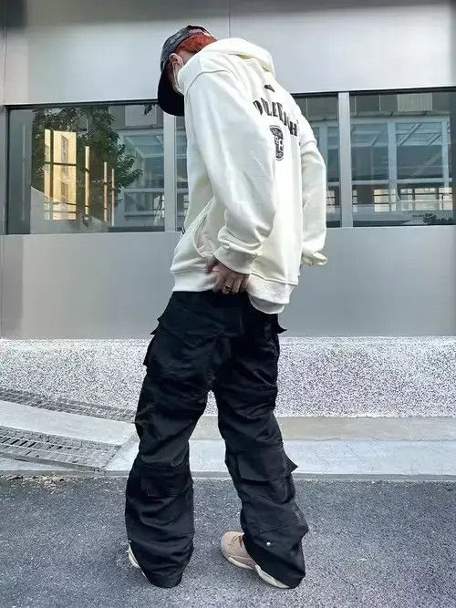 Jean hiphop skate utility flared cargo pants Size US 30 / EU 46 - 2 Thumbnail