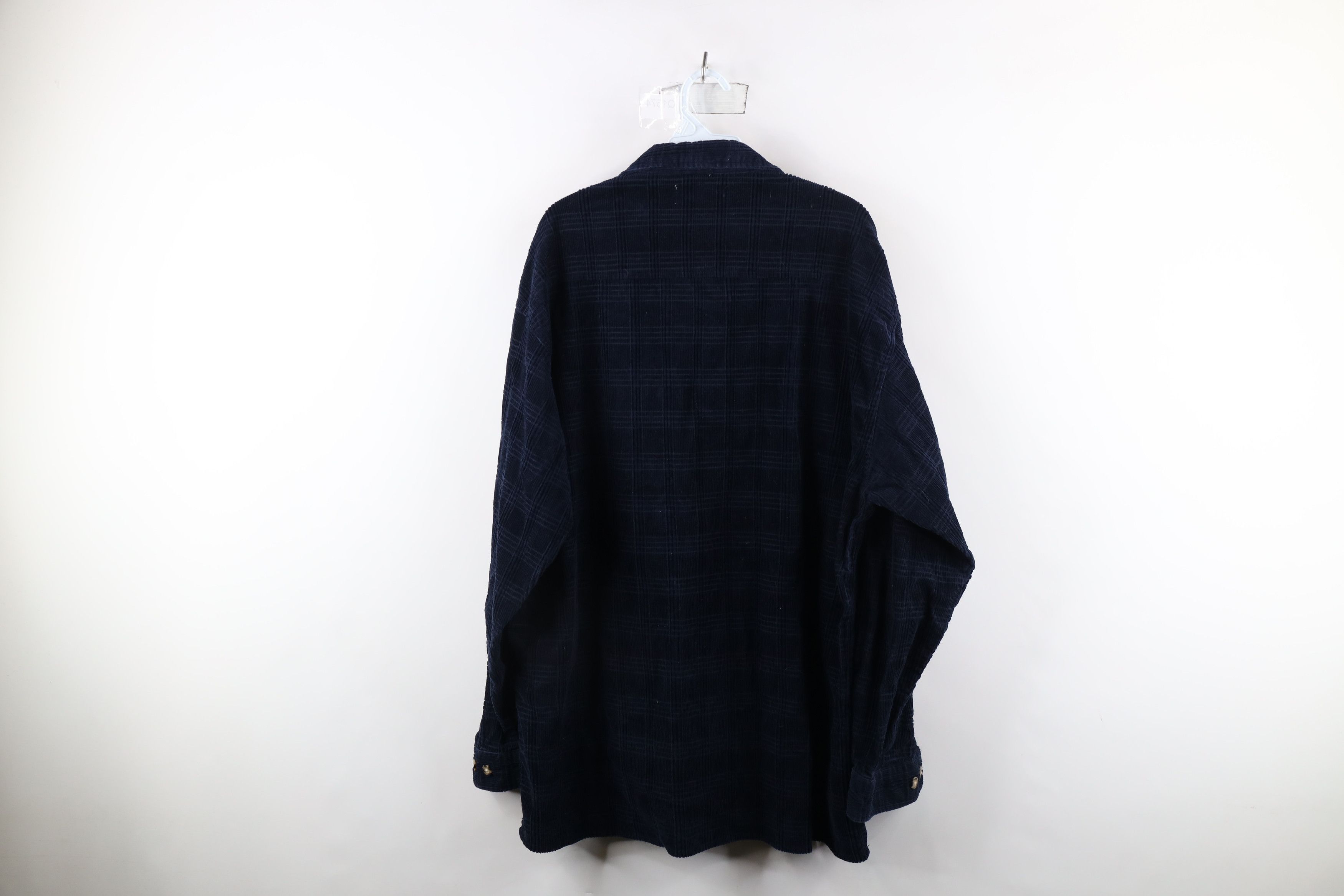 Vintage Vintage 90s Streetwear Fit Heavyweight Corduroy Button Shirt Size US L / EU 52-54 / 3 - 6 Thumbnail