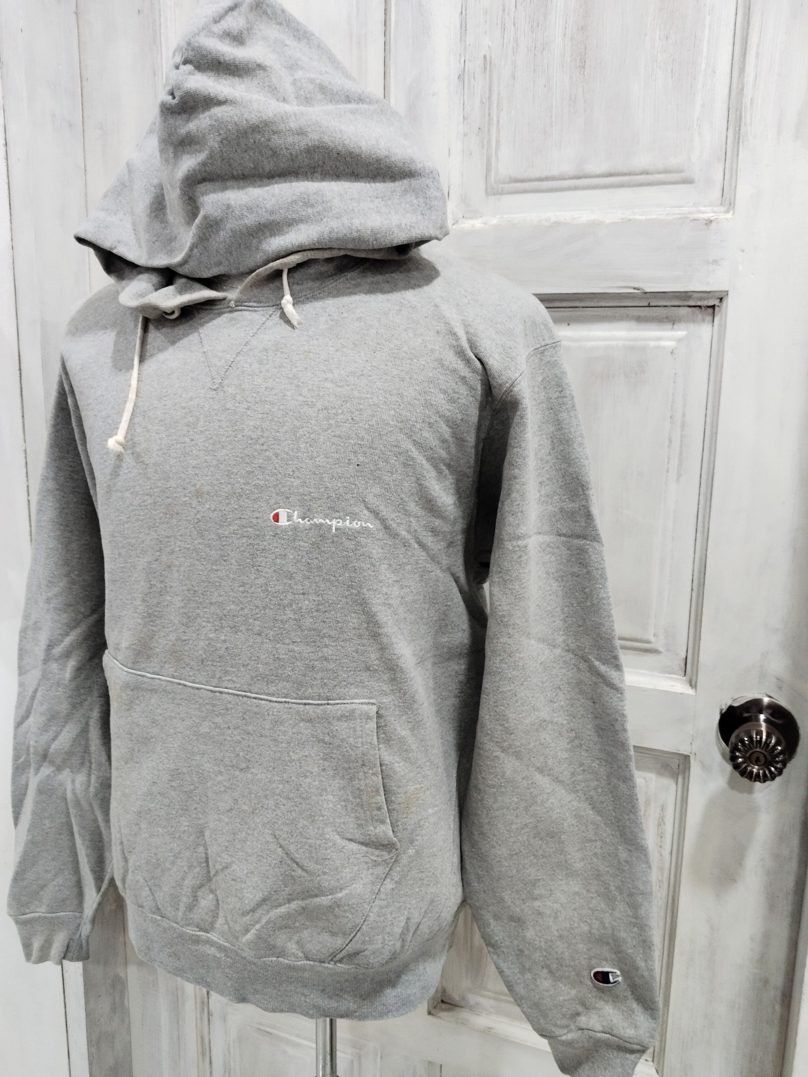 Champion × Vintage Vintage late 80s Champion Embroidery Logo Hoodie Sweatshirt Size US L / EU 52-54 / 3 - 2 Thumbnail