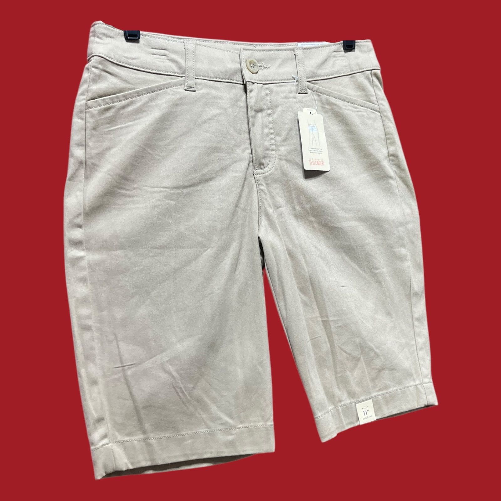 Other St. John's Bay - Women's Mid-Rise Cargo Bermuda Short - 11" Size 27" / US 4 / IT 40 - 14 Thumbnail