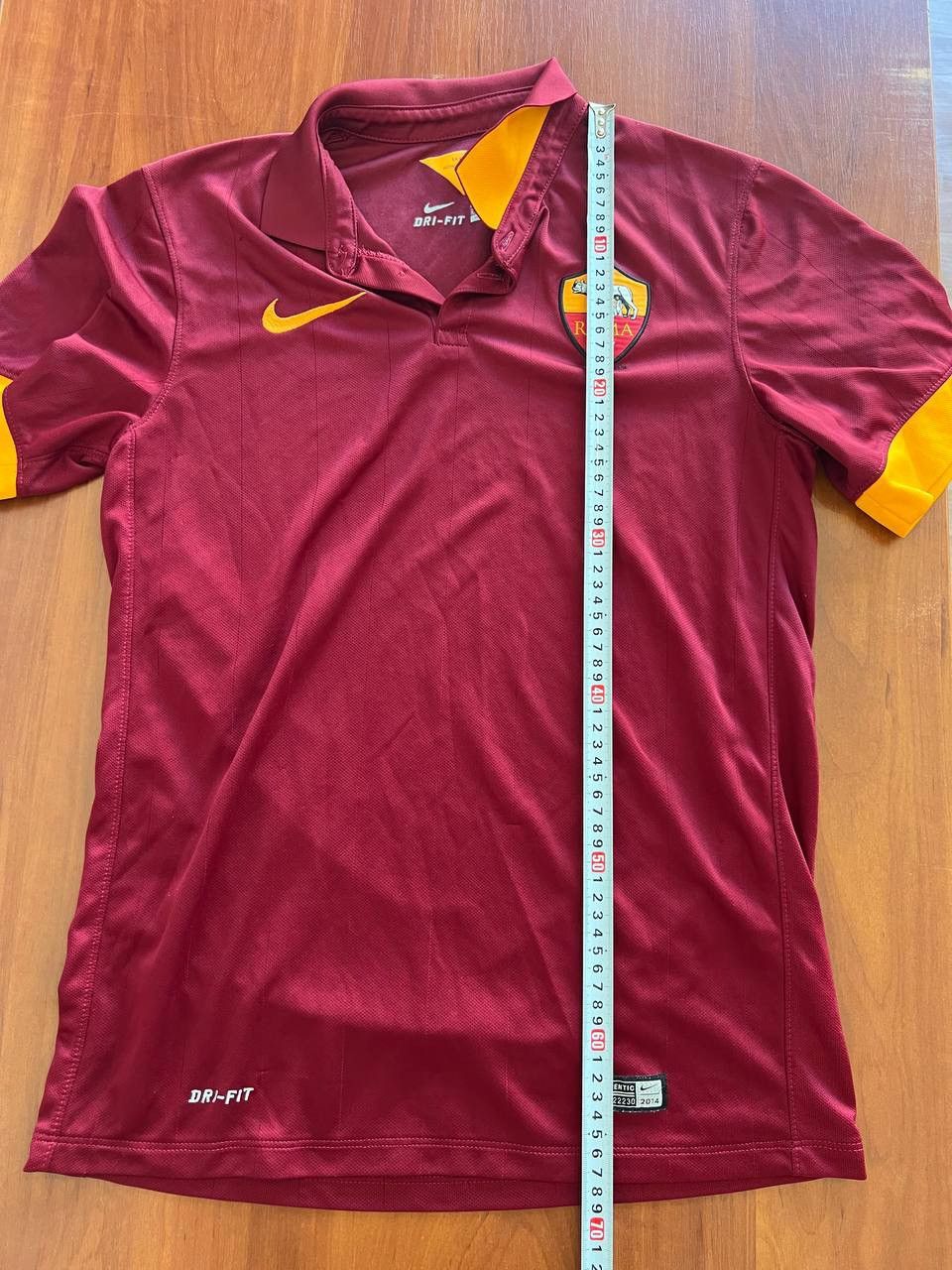 Nike 2014/15 AS ROMA HOME SOCCER JERSEY FOOTBALL SHIRT NIKE RARE Size US S / EU 44-46 / 1 - 17 Thumbnail