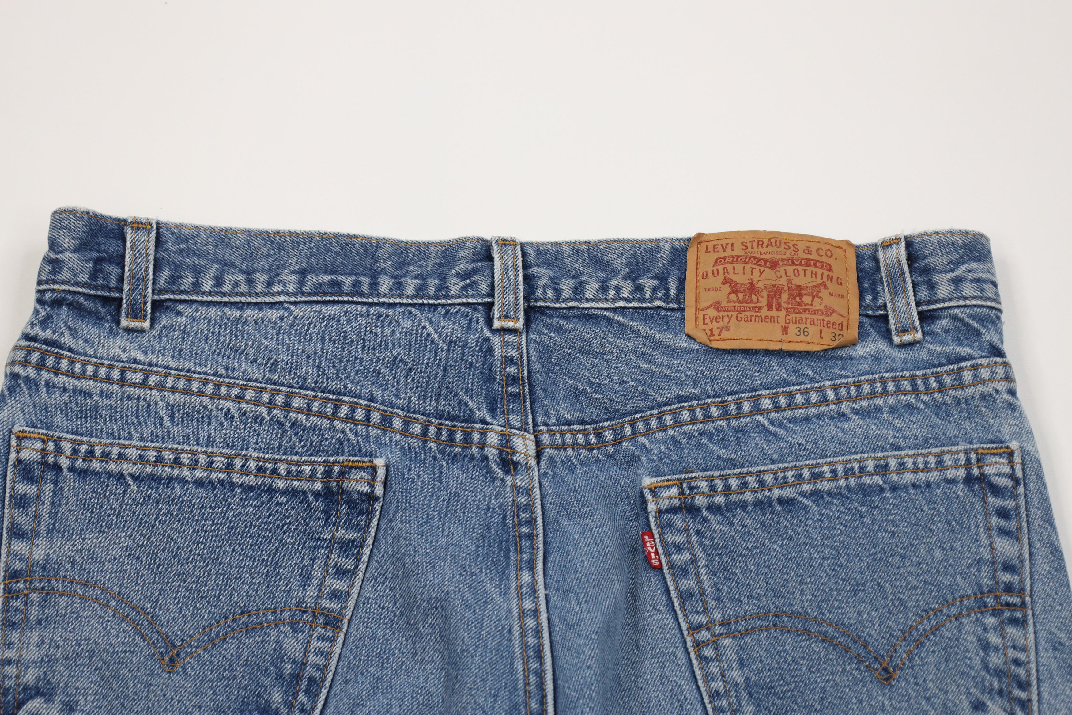 Levi's Vintage Y2K Levis 517 Flared Bootcut Denim Jeans Blue USA Size US 36 / EU 52 - 13 Thumbnail