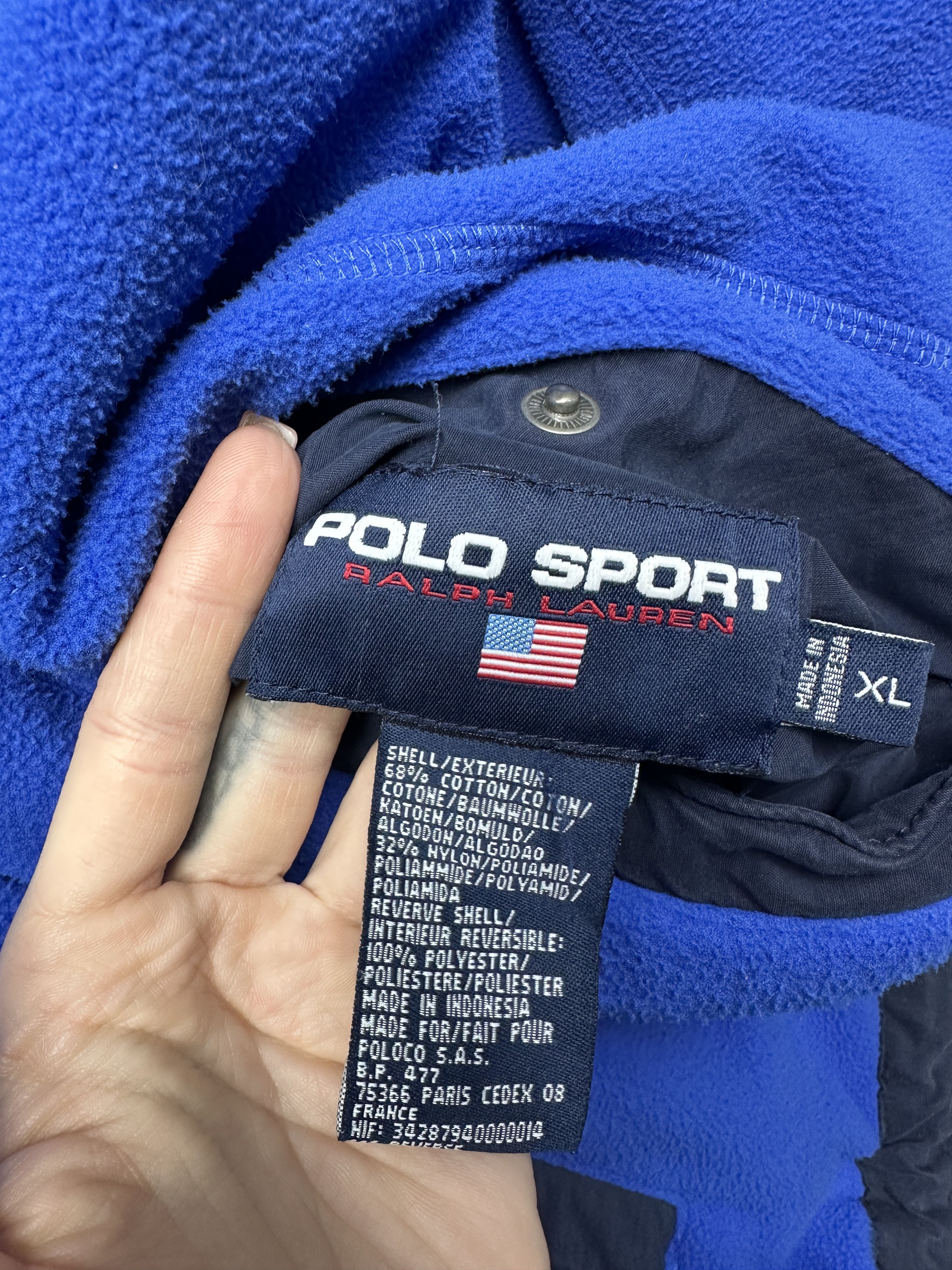 Polo Ralph Lauren Polo Sport Ralph Lauren Vintage Mens Reversible Jacket Size US XL / EU 56 / 4 - 6 Thumbnail