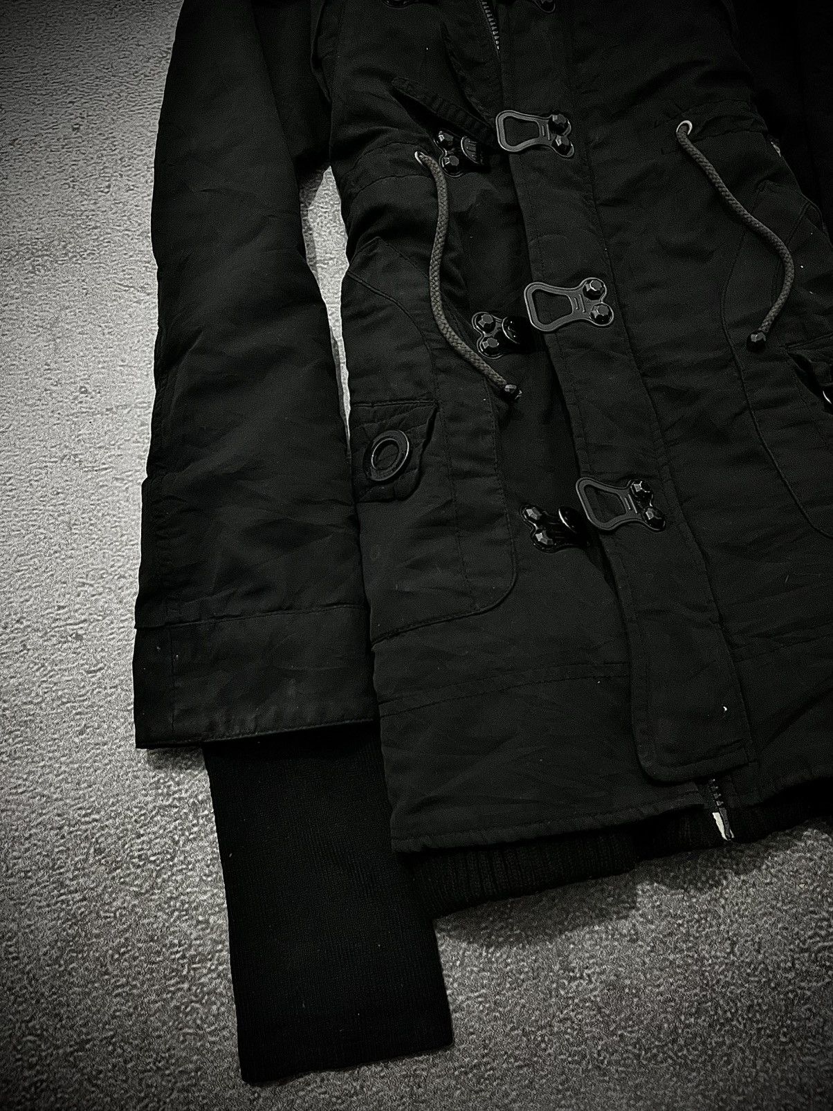 SLY 2000s SLY Racoon Bondage Punk Fur Jacket Size US M / EU 48-50 / 2 - 4 Thumbnail