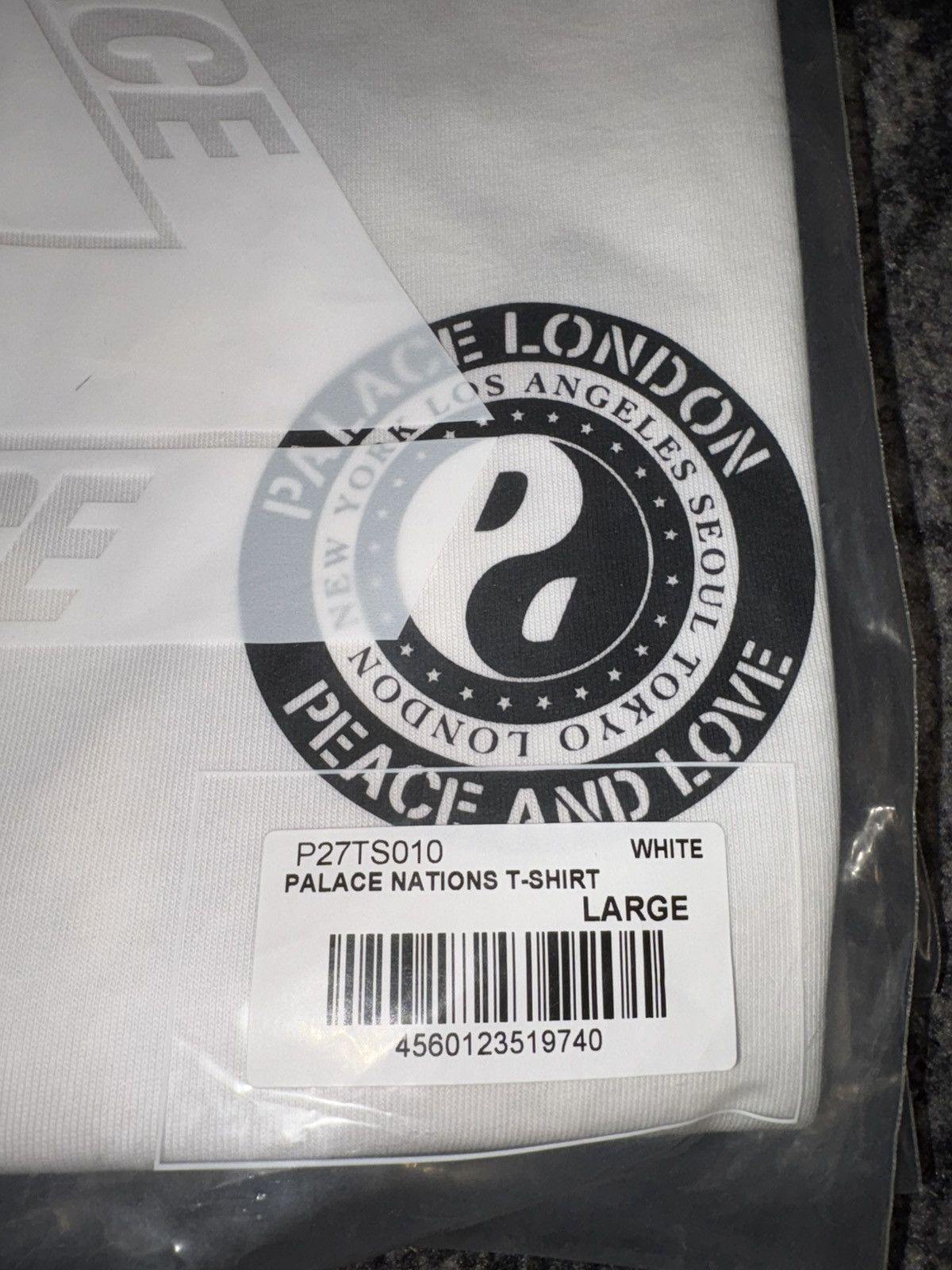 Palace Palace Nations T-Shirt White Size US L / EU 52-54 / 3 - 4 Thumbnail