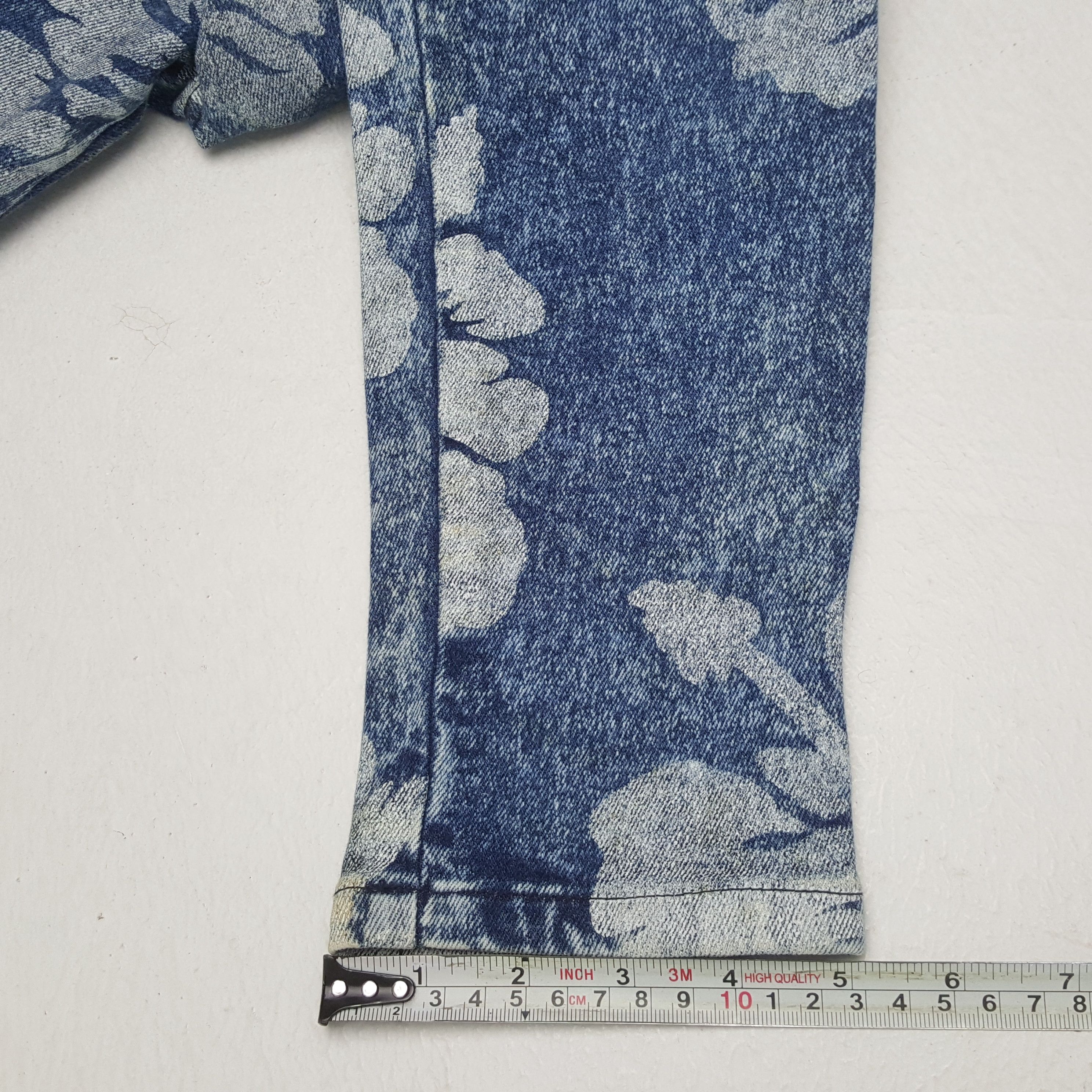 Japanese Brand RYU SPORT Japanese Fashion Style Flowers Jeans Size 23" - 11 Thumbnail