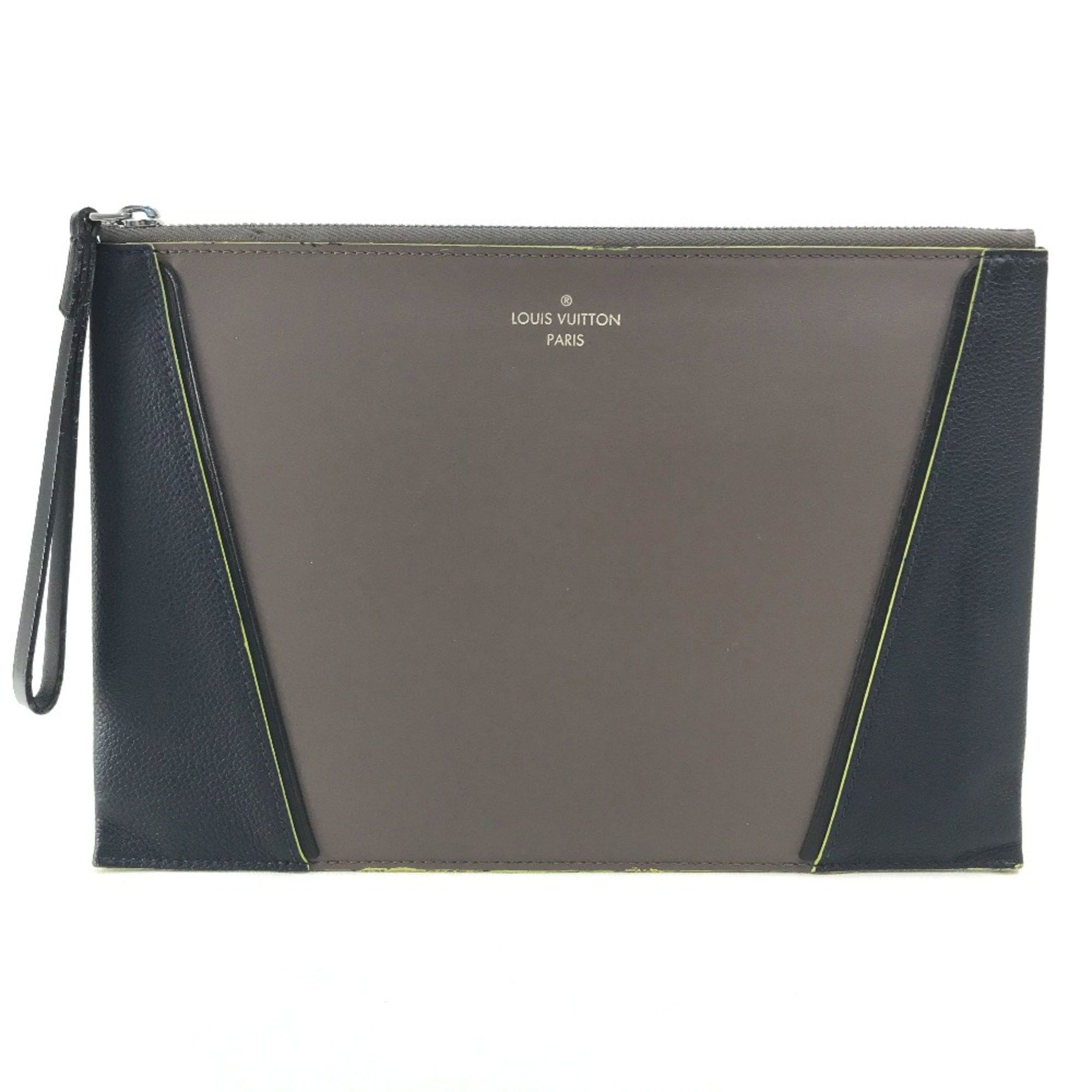 Louis Vuitton Louis Vuitton Bag List with Strap Clutch bag Gray Based /Navy Size ONE SIZE - 1 Thumbnail
