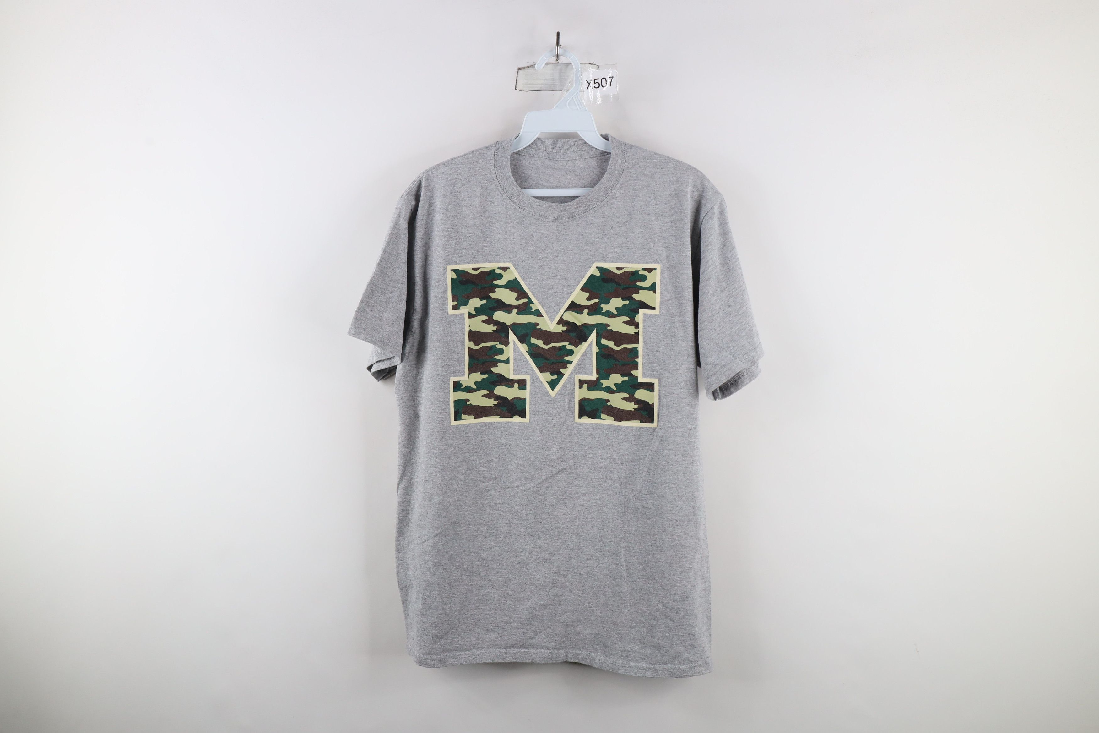 Vintage Vintage Camouflage Block University of Michigan T-Shirt Gray Size US M / EU 48-50 / 2 - 1 Thumbnail