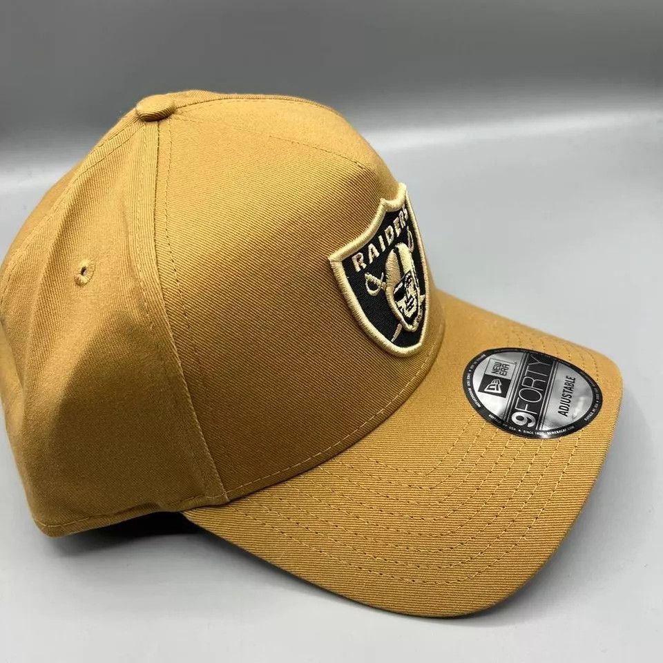 New Era Las Vegas Raiders Hat Men Brown 9Forty New Era Snap Back Cap Size ONE SIZE - 3 Thumbnail