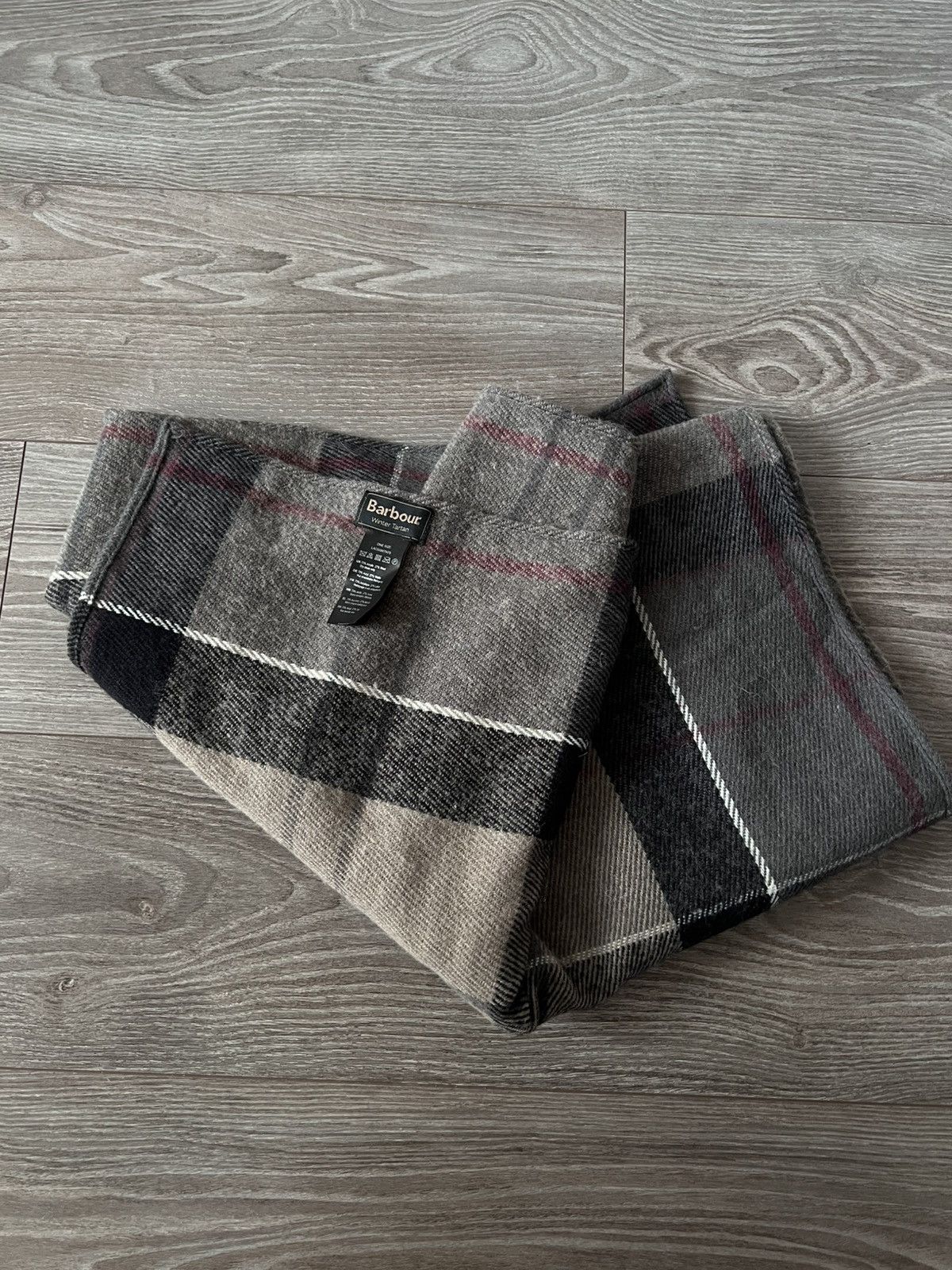 Barbour × Vintage ‼️Vintage Barbour England Huge Acrylic/Wool Scarf 🧣 Size ONE SIZE - 2 Thumbnail