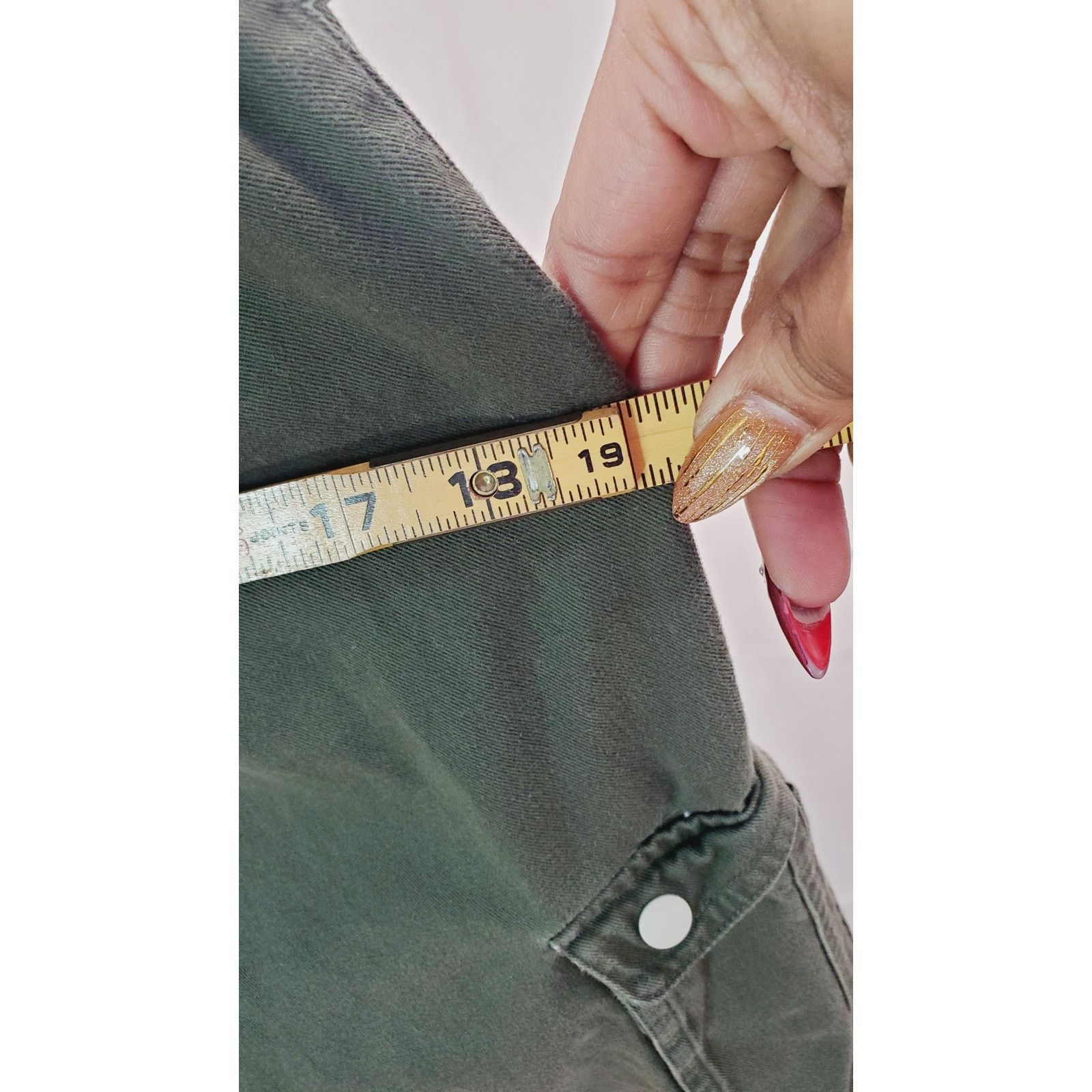 Adidas Adidas Green Cargo Pants Utility Pocket Style Size M Size 27" / US 4 / IT 40 - 8 Thumbnail
