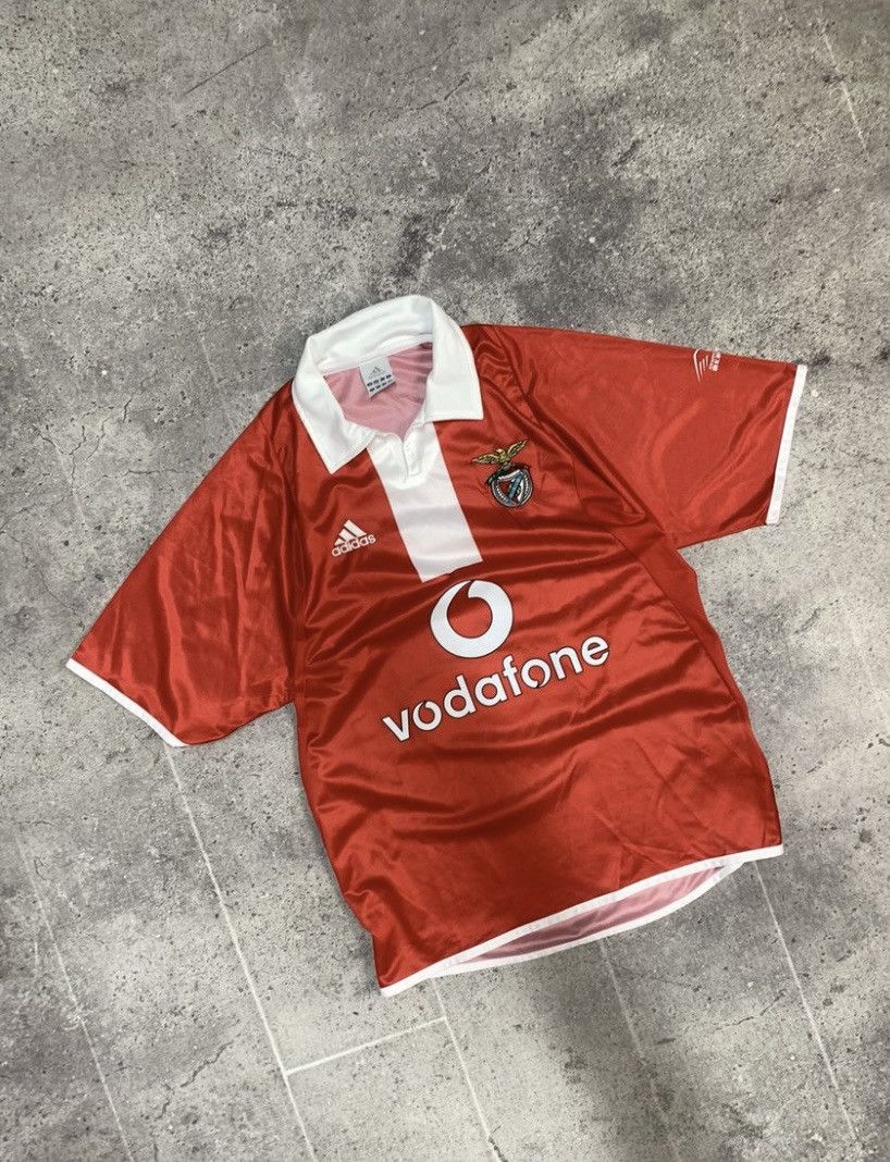 Adidas 2004 Spain Vintage Soccer Adidas Benfica Jersey Football Tee Size US S / EU 44-46 / 1 - 2 Thumbnail