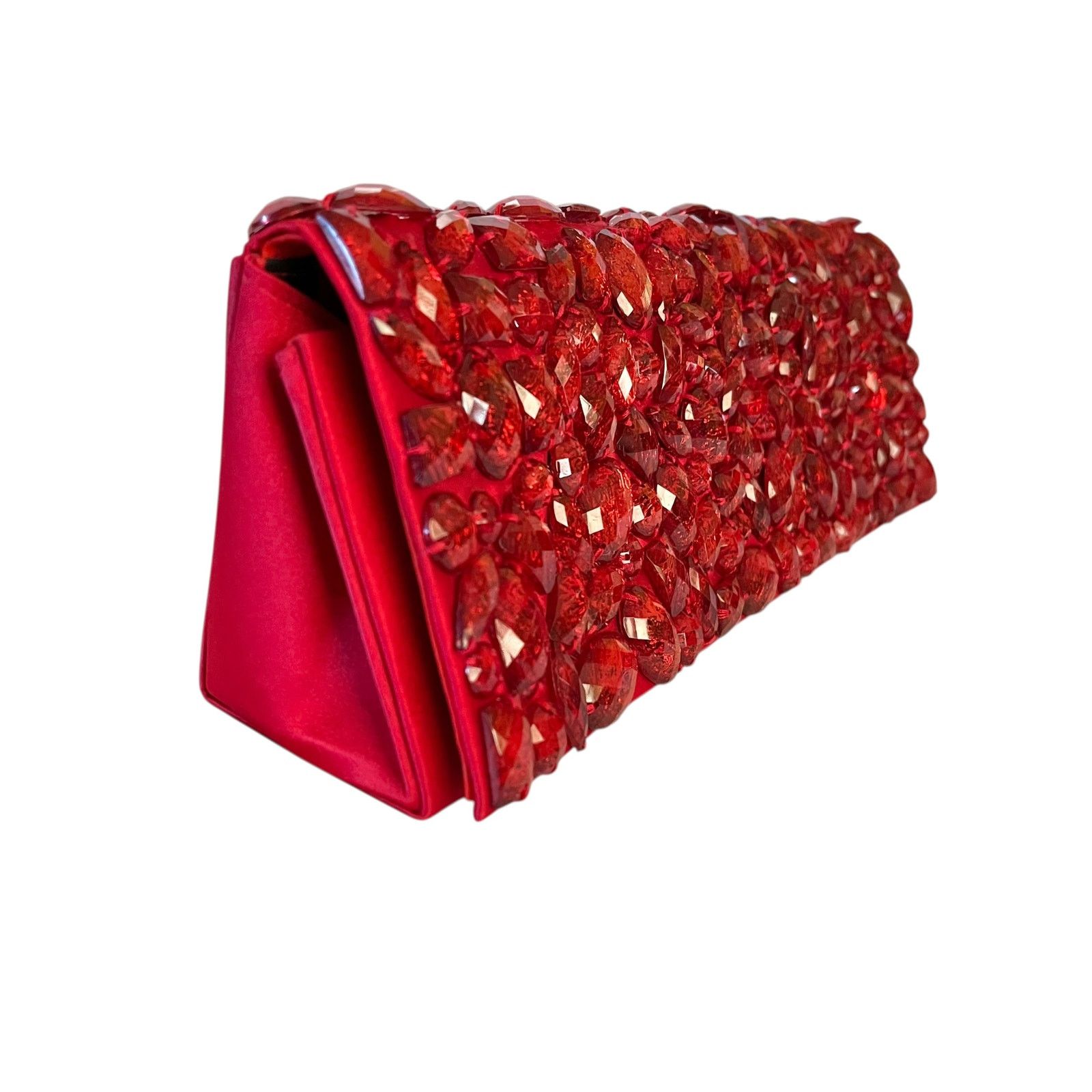 Banana Republic × Other L'Wren Scott Banana Republic Red Crackle Gemmed Clutch Bag Size ONE SIZE - 10 Thumbnail