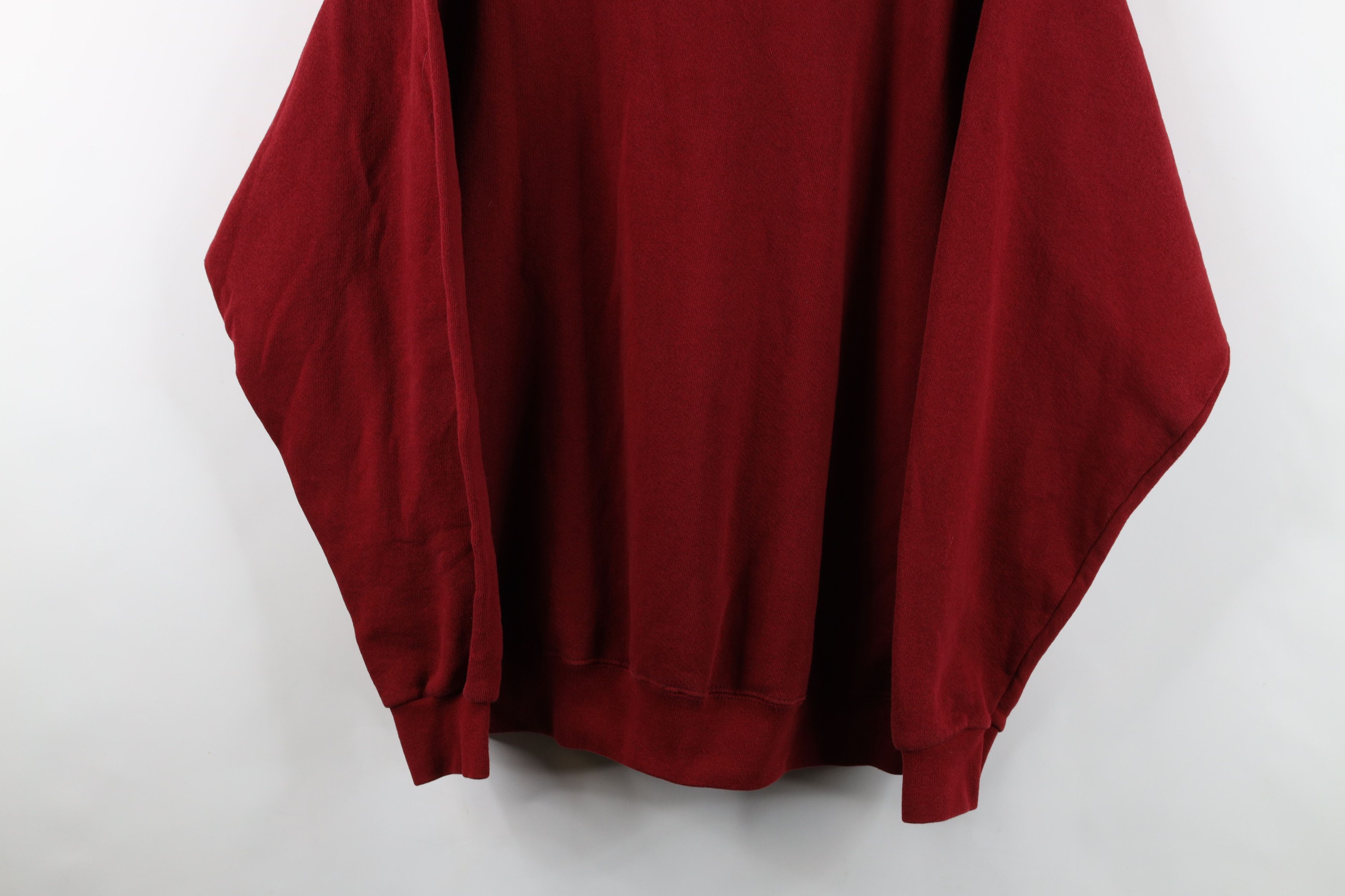 Adidas Vintage 90s Adidas Spell Out Heavy Crewneck Sweatshirt Red Size US L / EU 52-54 / 3 - 3 Thumbnail