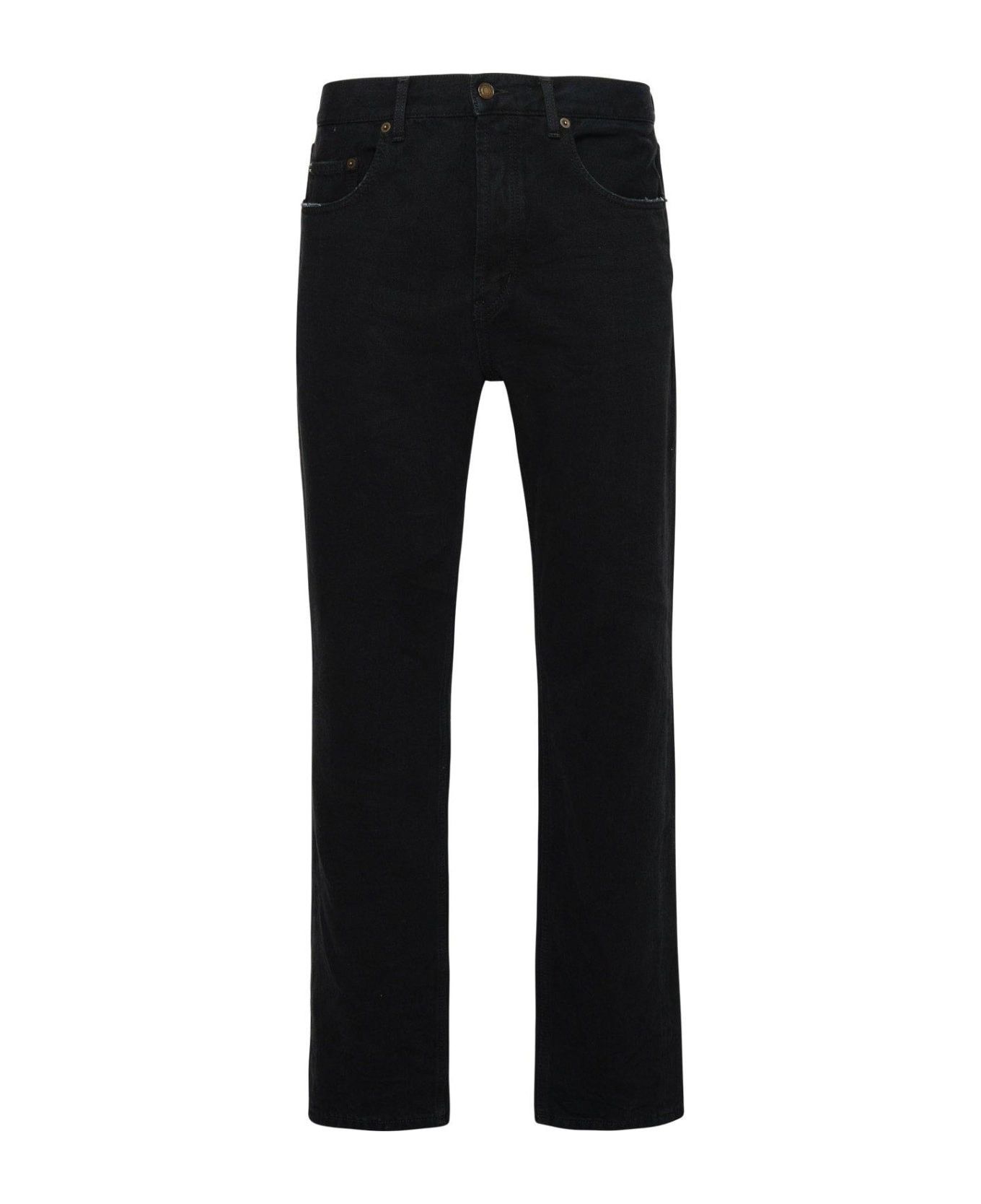 Saint Laurent Paris baggy jeans in carbon black denim Size US 31 - 1 Thumbnail