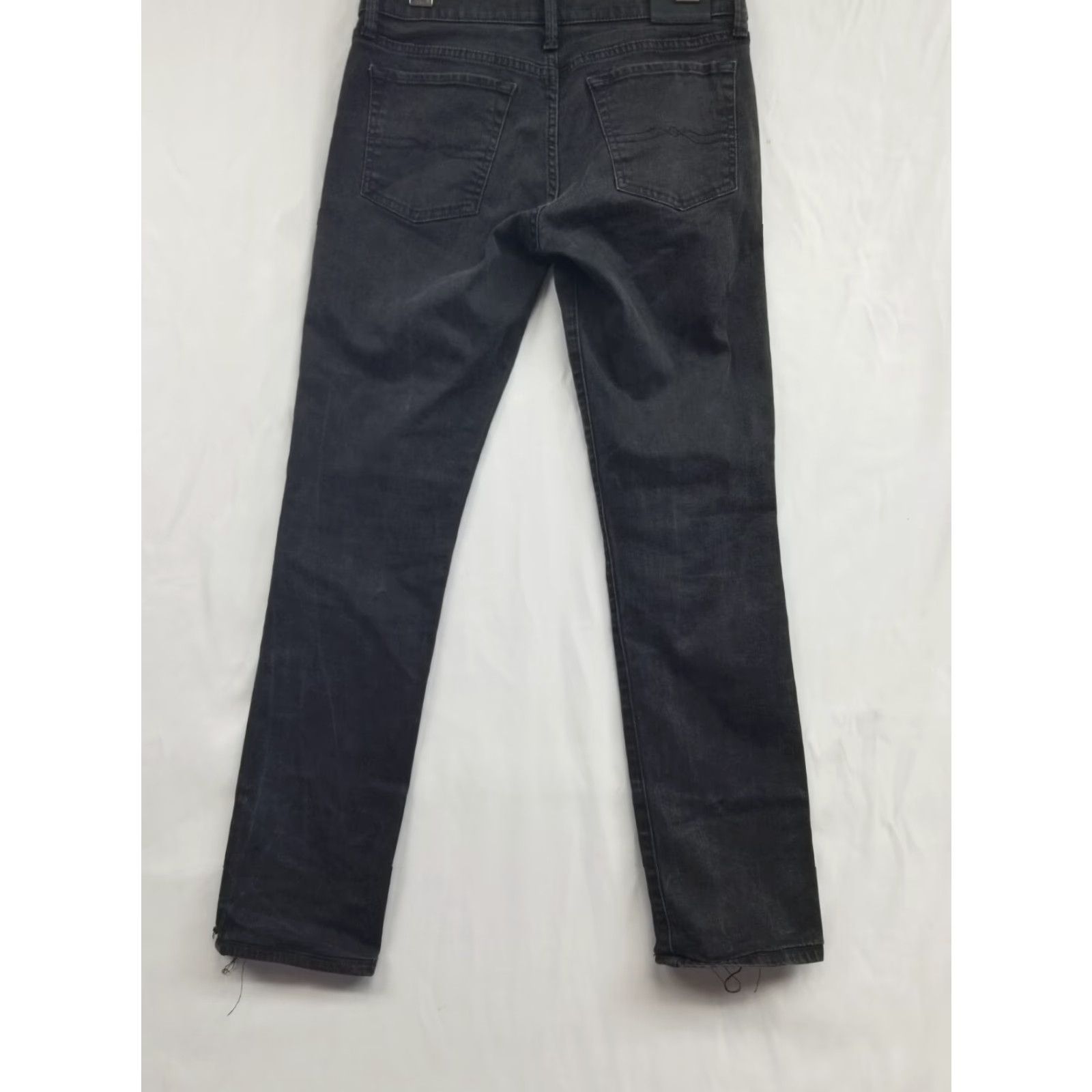 Lucky Brand Lucky Brand Womens Jeans Straight 4/27 High Rise Distressed Black 27in Inseam Slim Regular Size 4 Women Button Zip Stretch Comfort See Pic Size 27" / US 4 / IT 40 - 2 Thumbnail