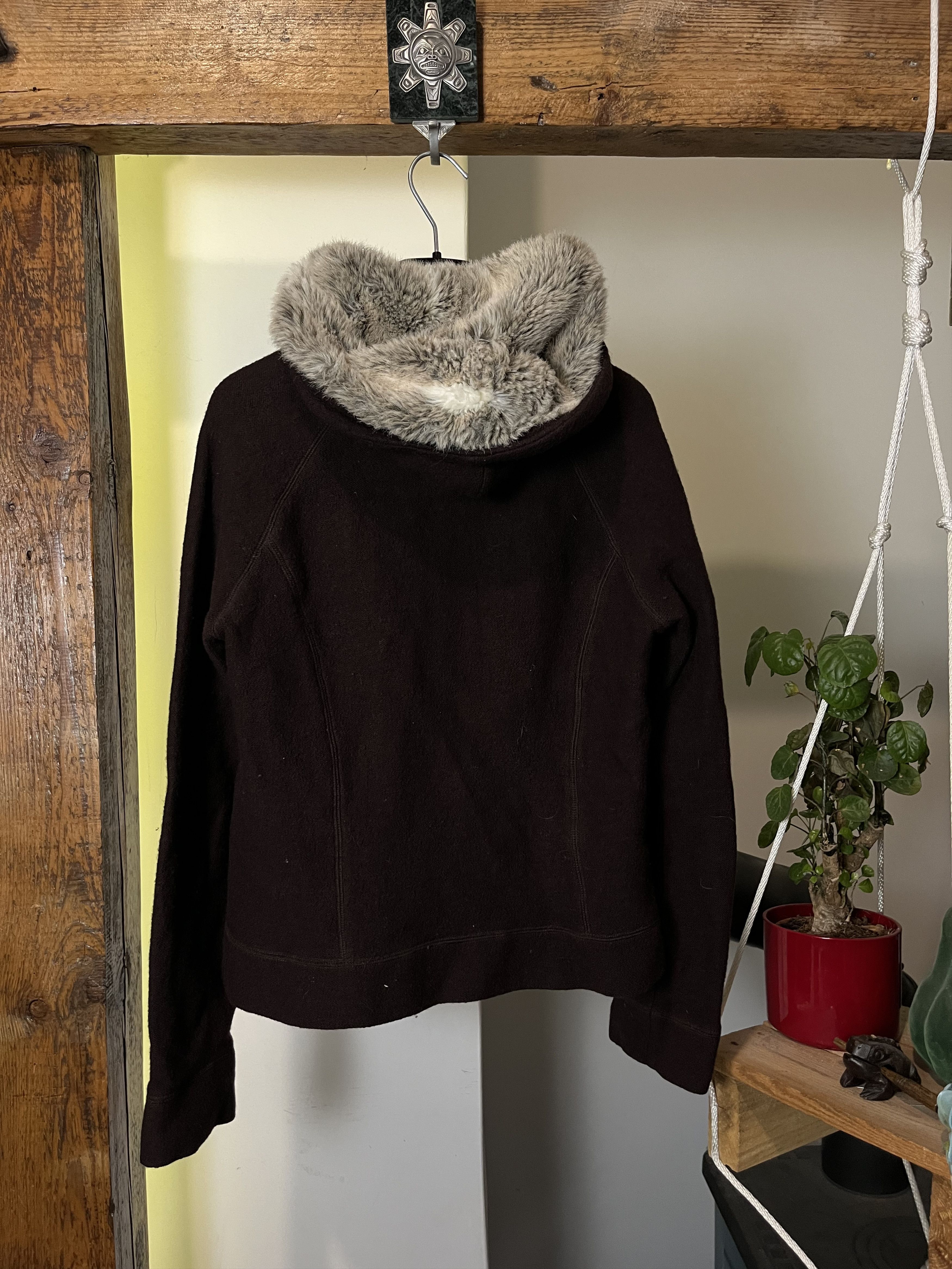 If Six Was Nine × Japanese Brand If Six Was Nine Style Wool & Fur Hoodie Brown Size S / US 4 / IT 40 - 3 Thumbnail