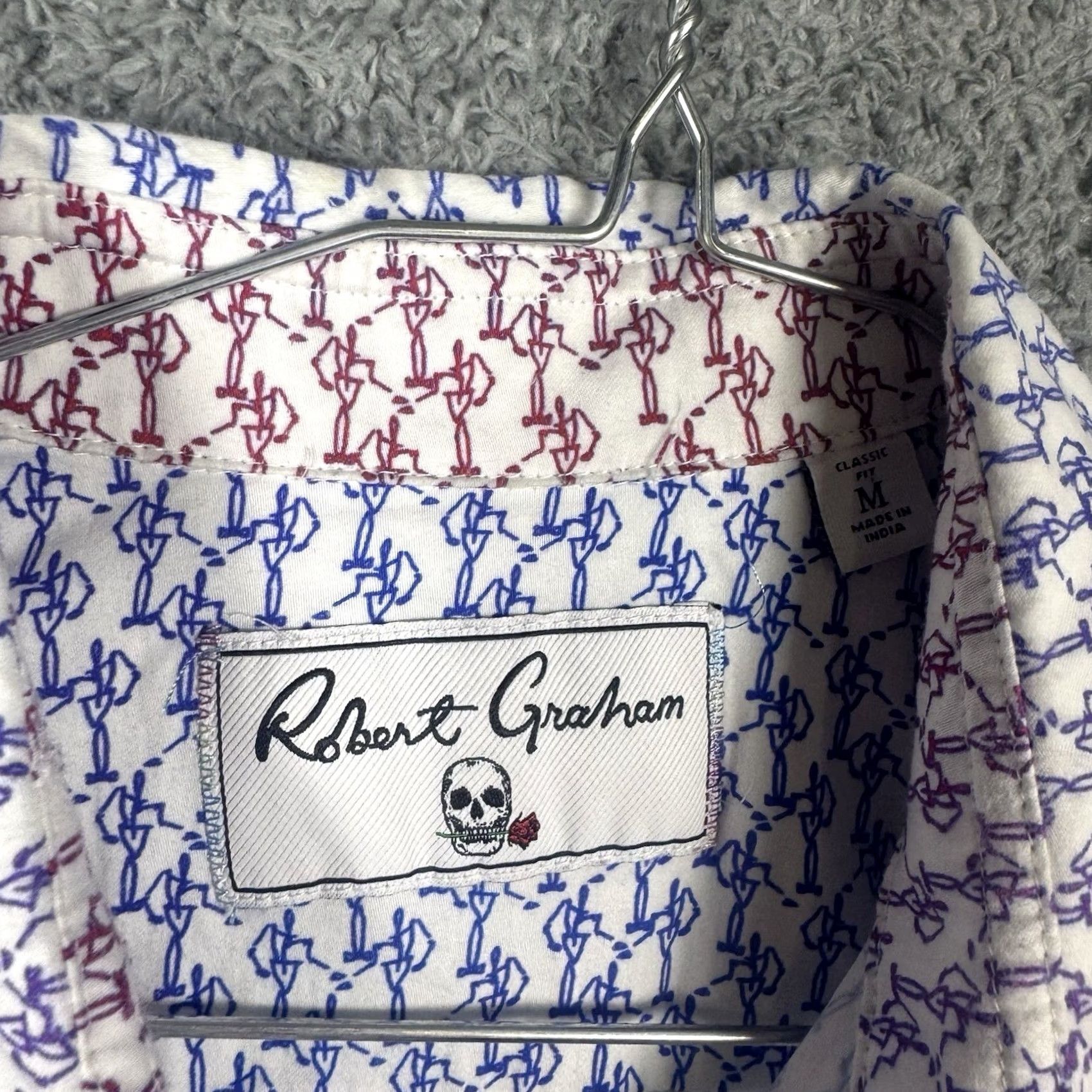 Robert Graham Robert Graham Shirt Men M Dancing Flip Cuff Pastel Psychedelic Abstract Colorful Size US M / EU 48-50 / 2 - 7 Thumbnail