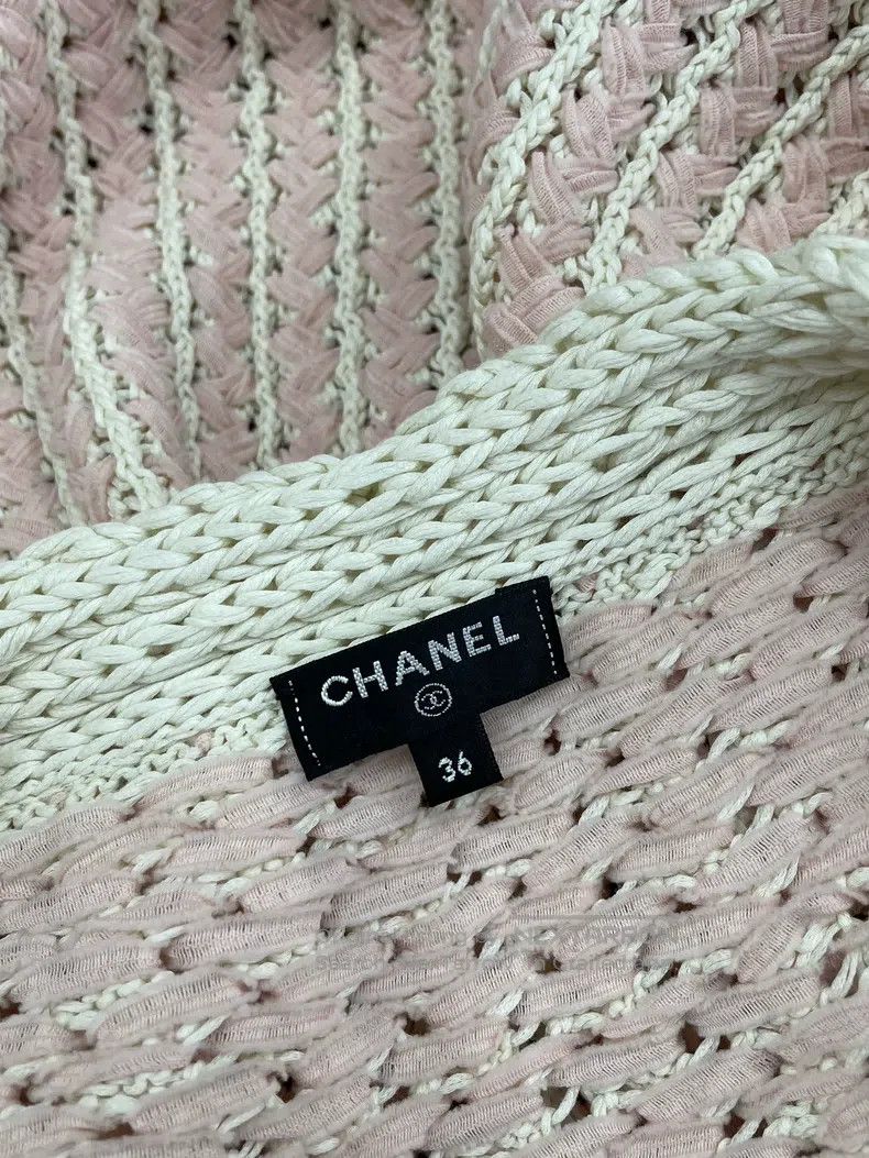 Chanel Chanel Pink braided cardigan jacket Size XS / US 0-2 / IT 36-38 - 5 Thumbnail