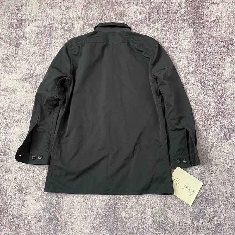 Rick Owens Rick Owens 18 Fw Patch Irregular Neck Nylon Black Jacket 2 Size US S / EU 44-46 / 1 - 3 Thumbnail