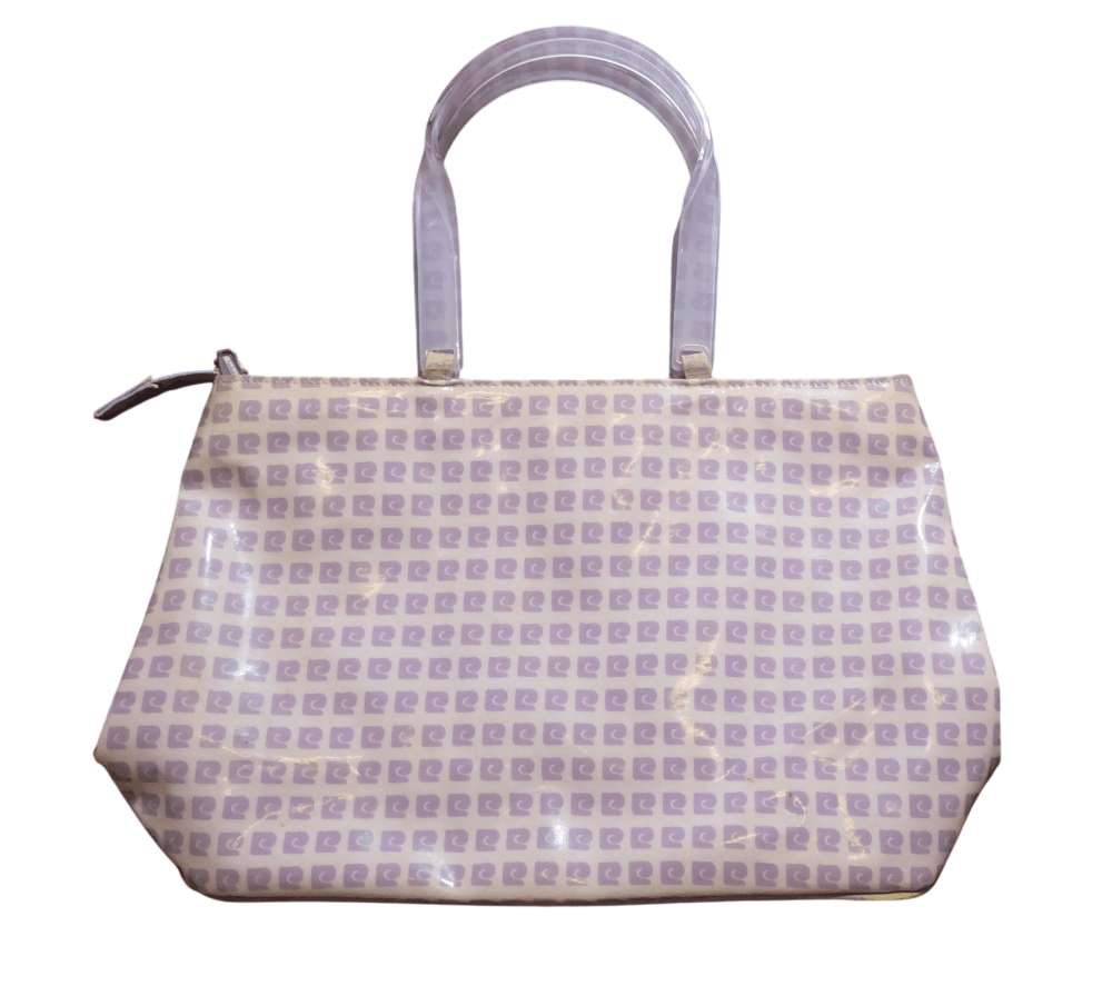 Pierre Cardin Pierre Cardin Vinyl Handbag Purple Logo Pattern Size ONE SIZE - 1 Thumbnail