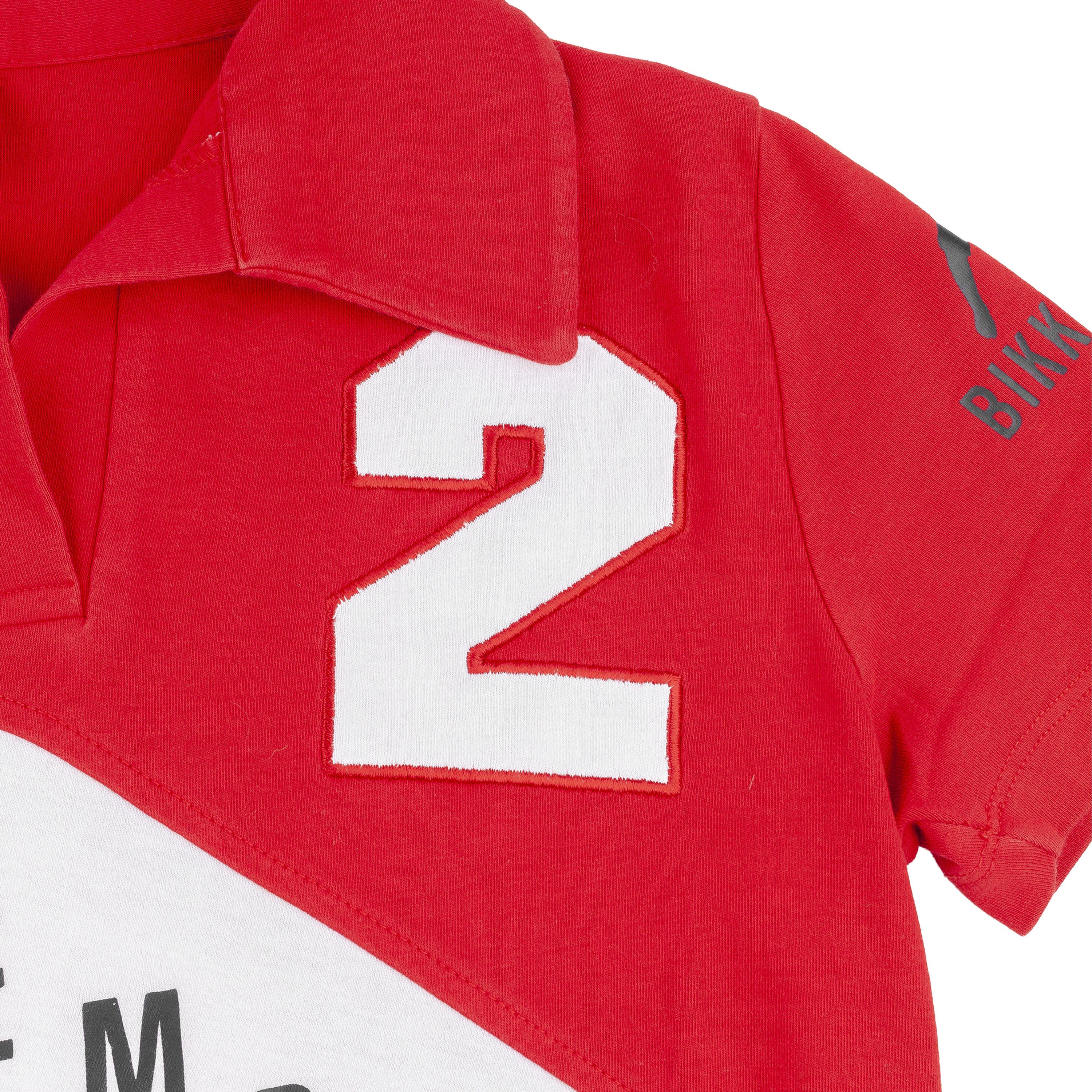Dirk Bikkembergs Dirk Bikkembergs White & Red Polo Short Sleeve Top Size S / US 4 / IT 40 - 4 Thumbnail