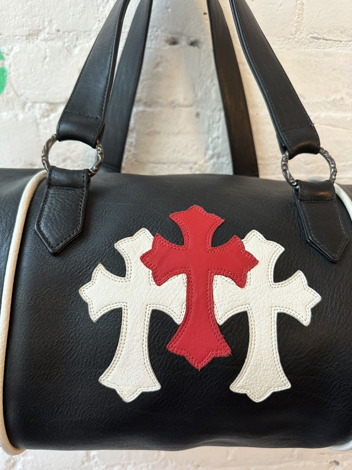 Chrome Hearts Chrome Hearts MINI BOSTON DUFFLE CROSS PATCH BAG NEW Size ONE SIZE - 4 Thumbnail
