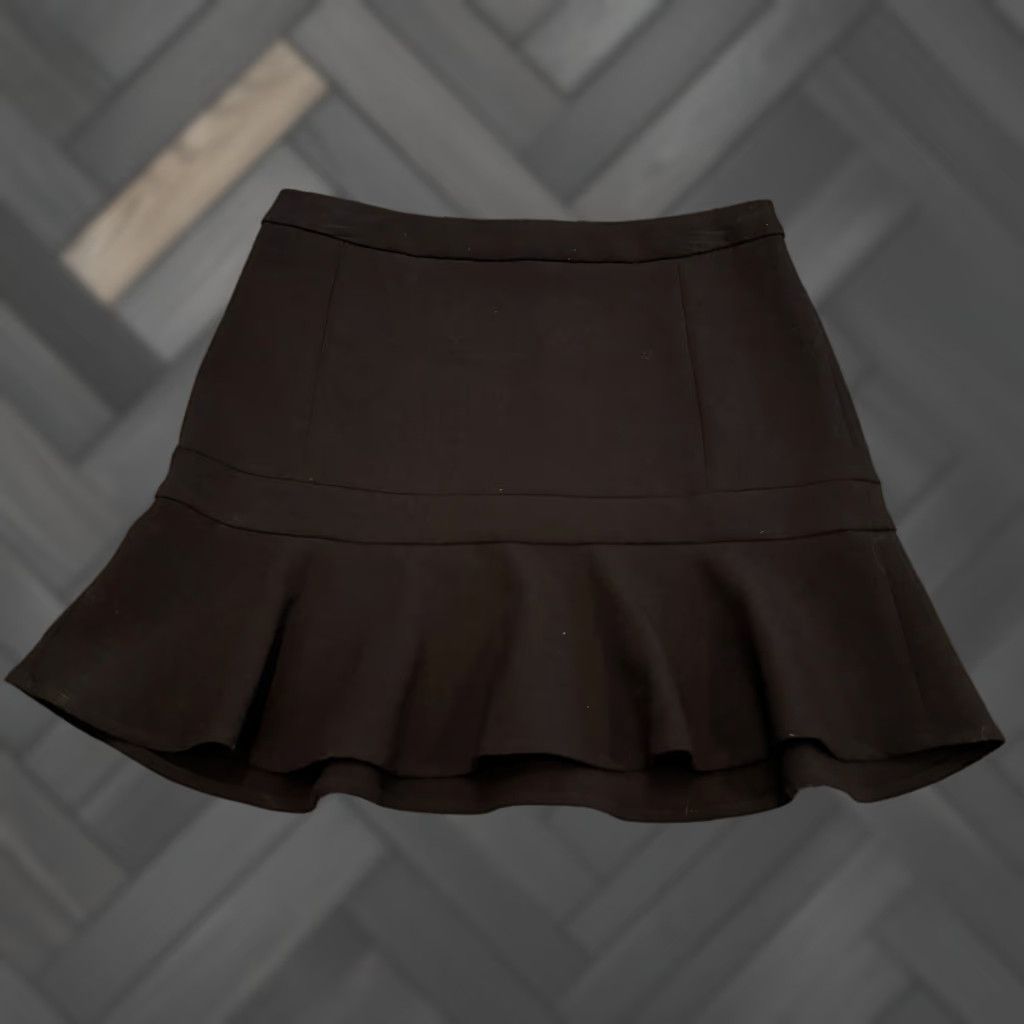 Express Express Skirt Women 6 Black Fit Flare Short Career Casual Size 28" / US 6 / IT 42 - 1 Thumbnail