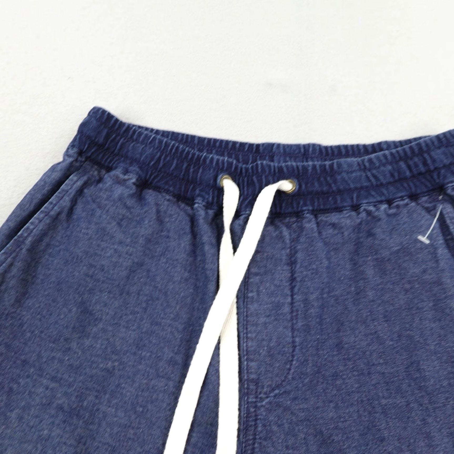 J.Crew VINTAGE J.CREW Shorts Mens Small Casual Summer Cotton Drawstring Elastic Waist Pockets Blue Size US 29 - 2 Thumbnail