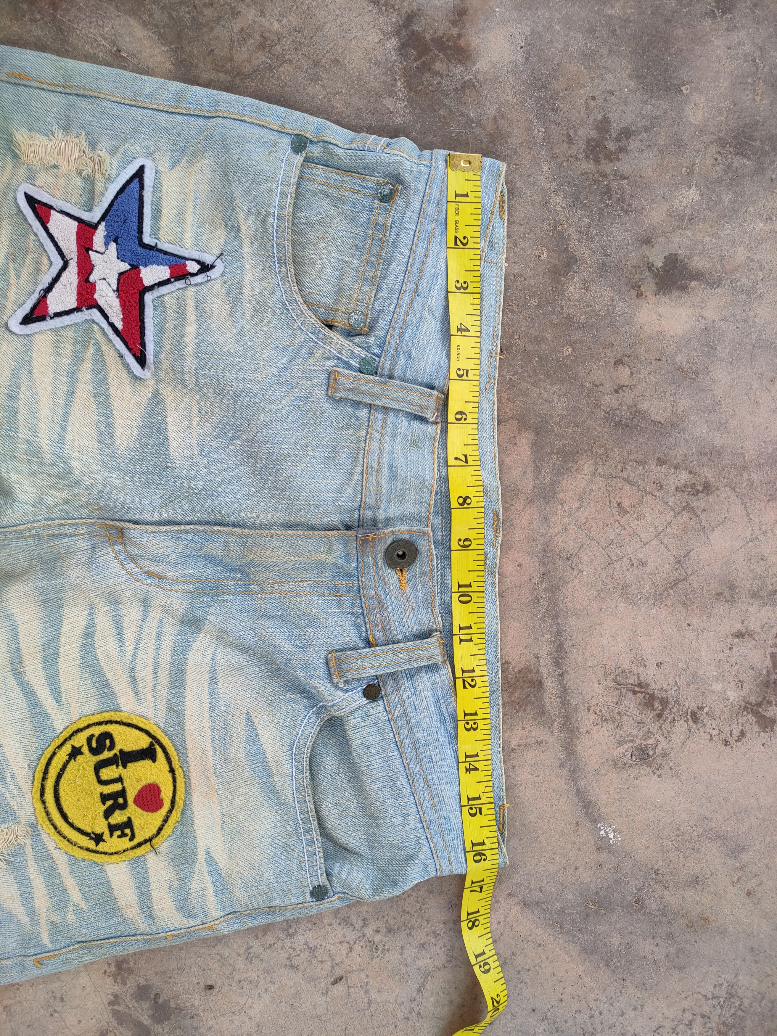 Japanese Brand VINTAGE CLONE DEVGRU PATCH RIPPED FADED JEANS PANTS Size US 33 - 8 Thumbnail