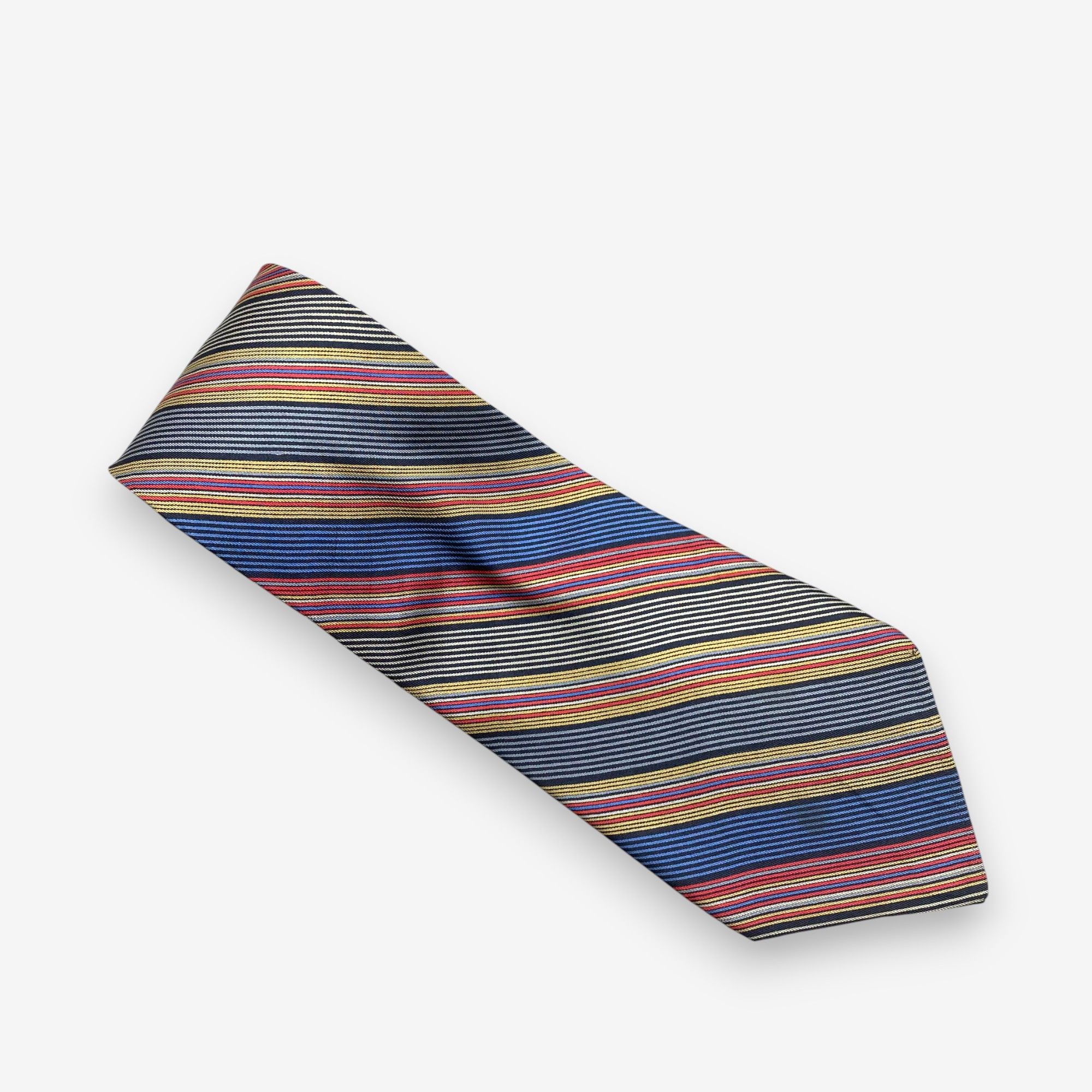 Japanese Brand Vintage Yves Saint Laurent SILK Necktie Cravate Pure Silk Size ONE SIZE - 2 Thumbnail