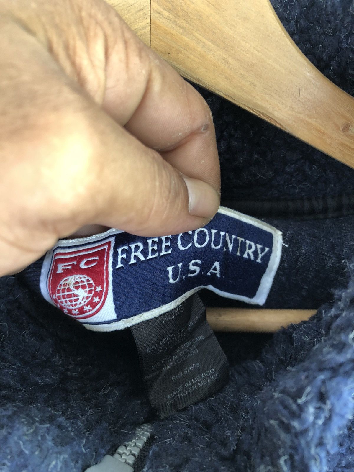 Free Country × Japanese Brand Vintage Y2K Free Country USA knitwear Fleece Size US XL / EU 56 / 4 - 5 Thumbnail