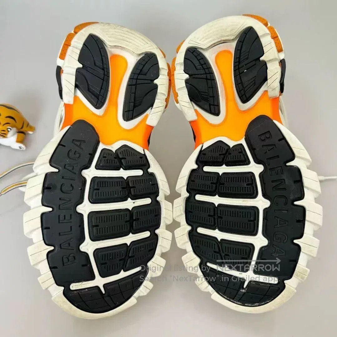 Balenciaga Balenciaga Track White Orange. Size US 7 / IT 37 - 6 Thumbnail