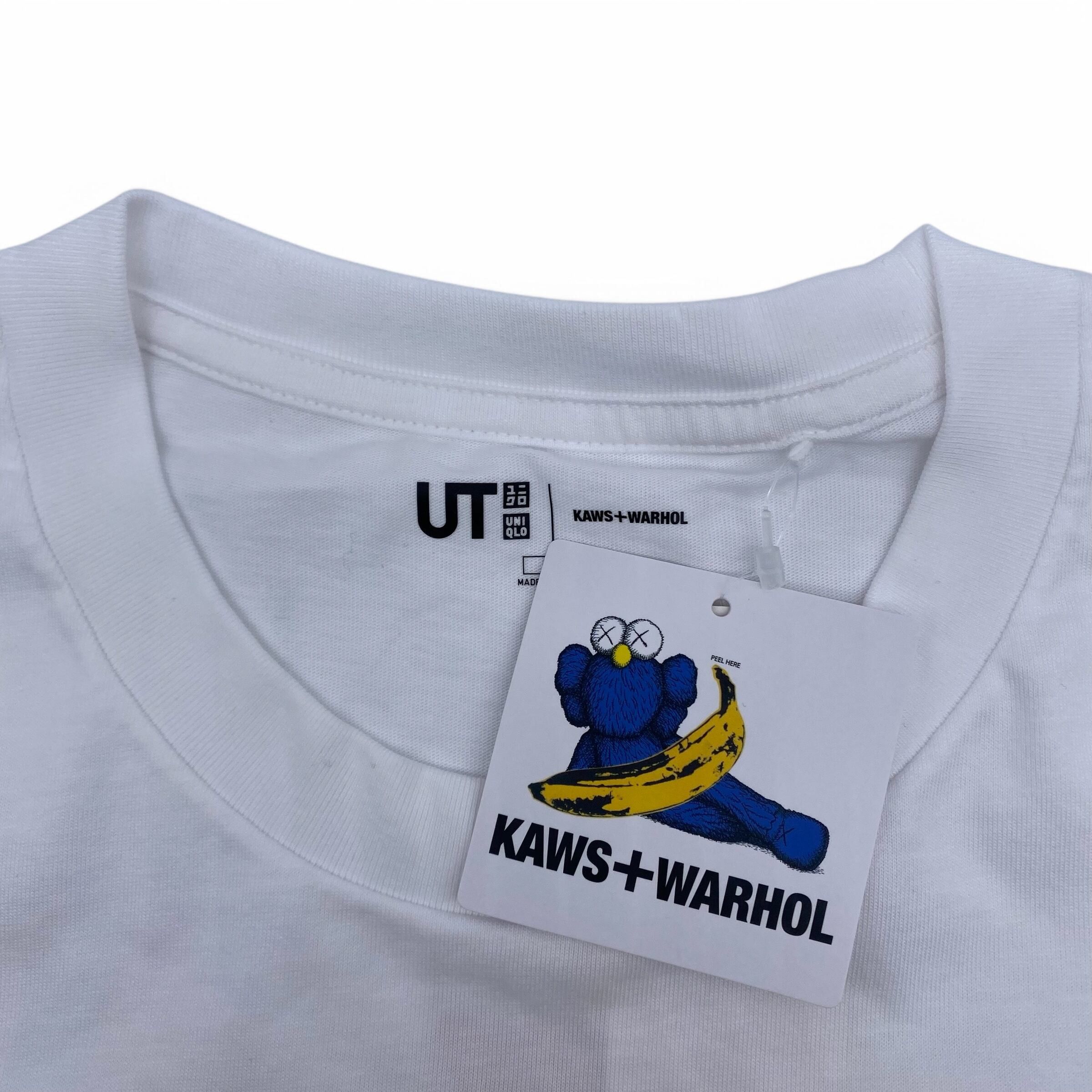 Andy Warhol × Japanese Brand × Kaws KAWS + Warhol Graphic T-Shirt White Size US XL / EU 56 / 4 - 3 Thumbnail